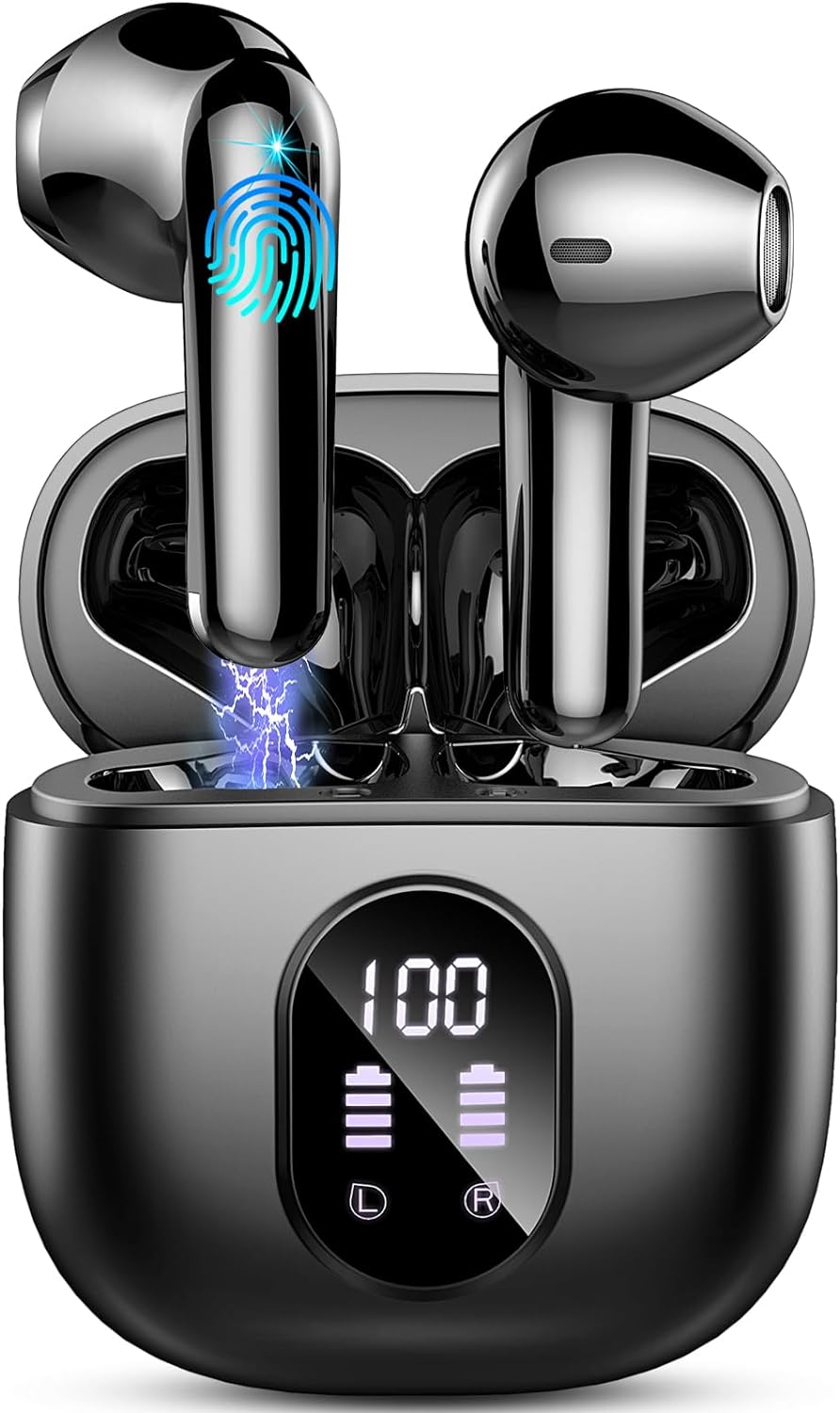 Wireless Earbuds, Bluetooth 5.3 Headphones 2024 Wireless Headphones in Ear with...