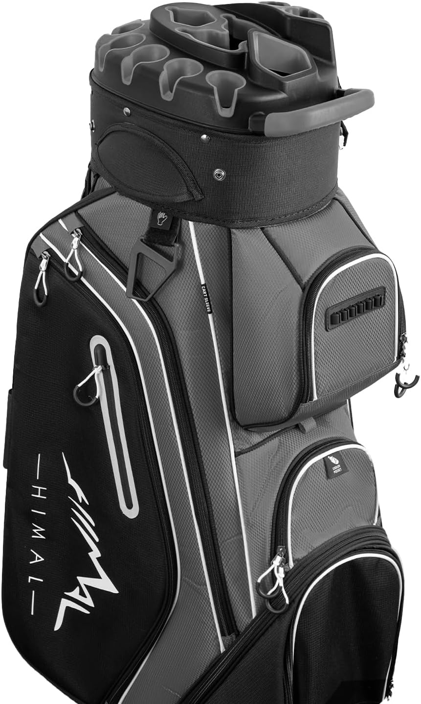 14-Way Golf Cart Bag Pro with Full Length Divider Top, Golf Bag for Men with Han...