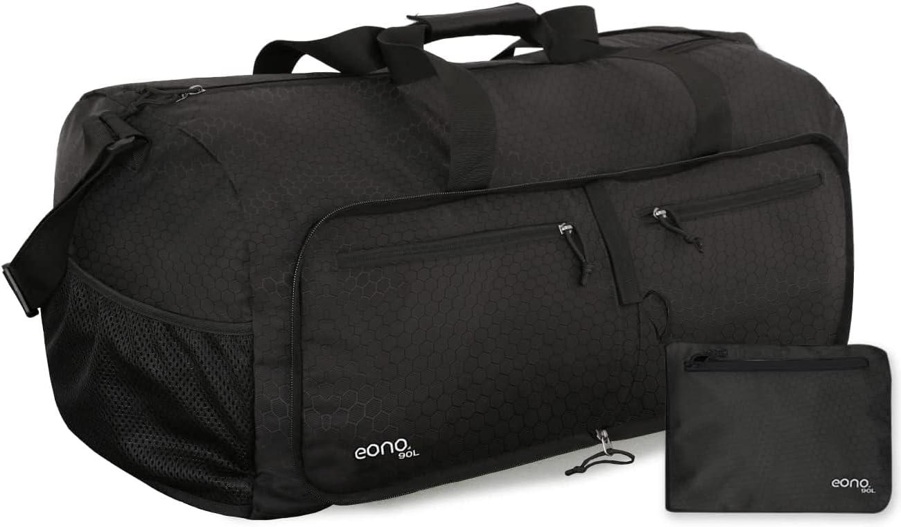 Eono 90L Foldable Travel Duffle Bag Hold All Travel Luggage Bag Holiday Bag with...