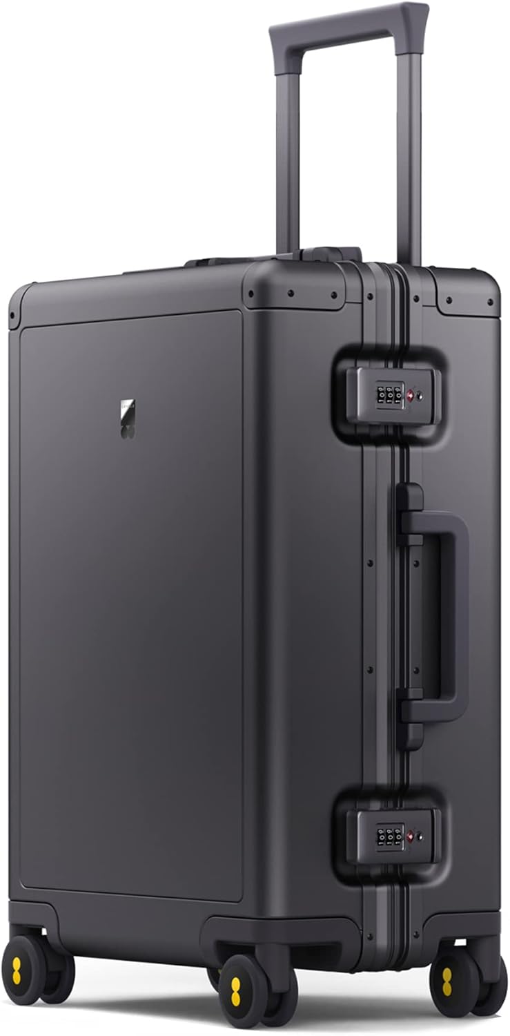 LEVEL8 Gibraltar Aluminum Zipperless Luggage 20 Inch, Hardside Carry on Suitcase...