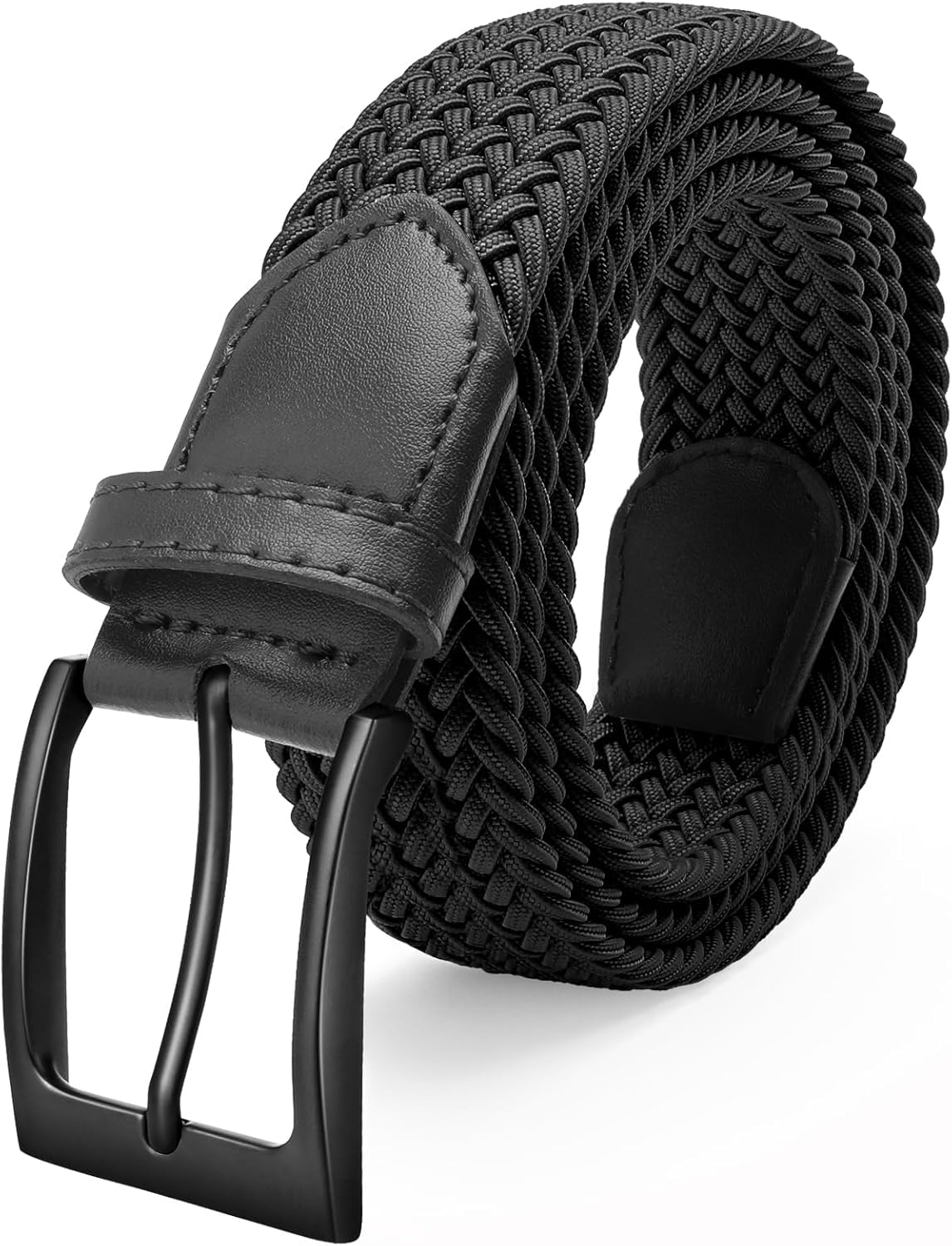 FAIRWIN Elastic Braided Stretch Mens Golf Casual Jeans Belts Woven 1 3/8" Nylon...