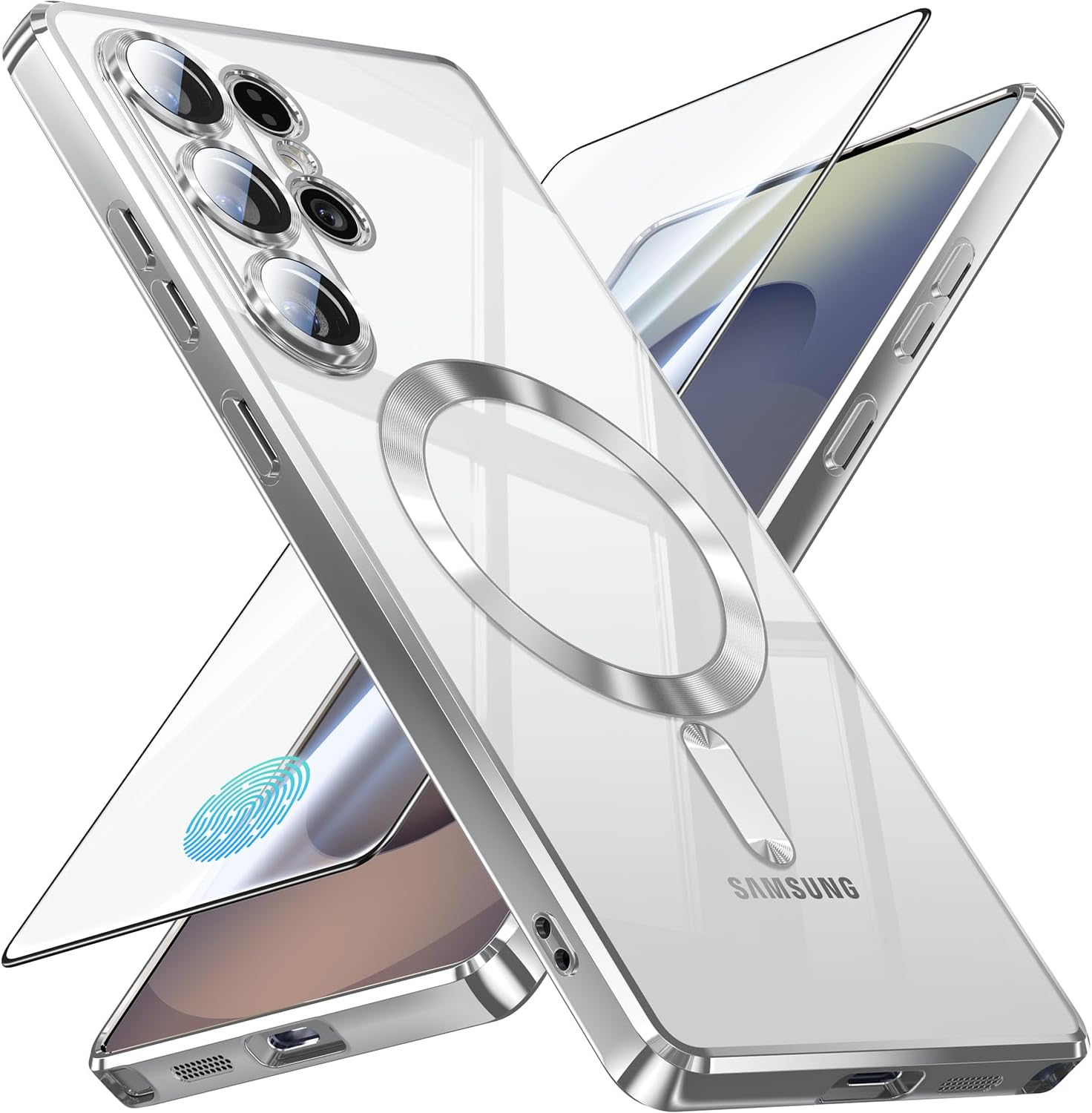 JUESHITUO for Samsung S25 Ultra Case for Magsafe, Not-Yellowing, Integrated Came...