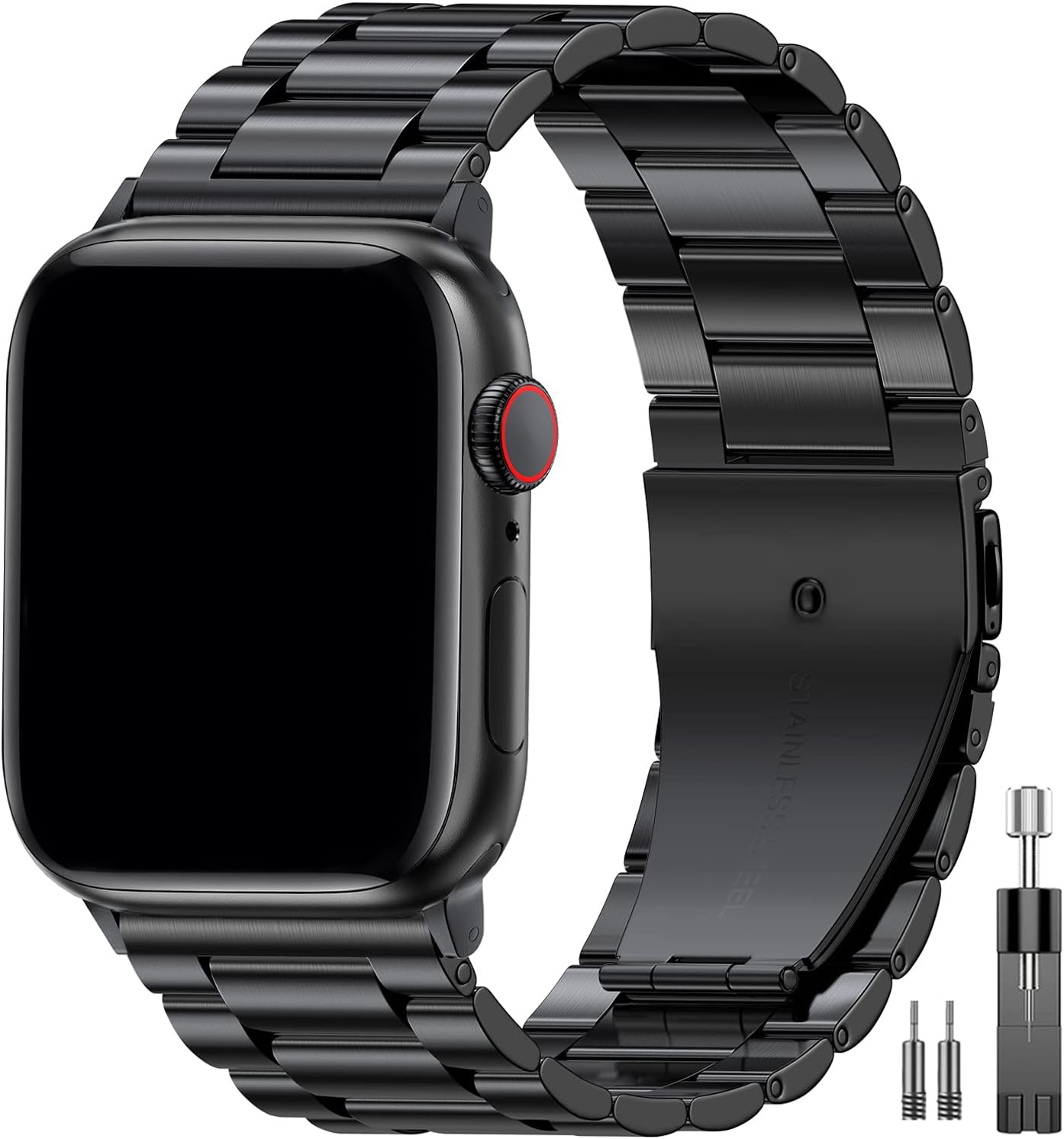 EPULY Metal Band Compatible with Apple Watch Bands for Men & Women 49mm 46mm 45m...