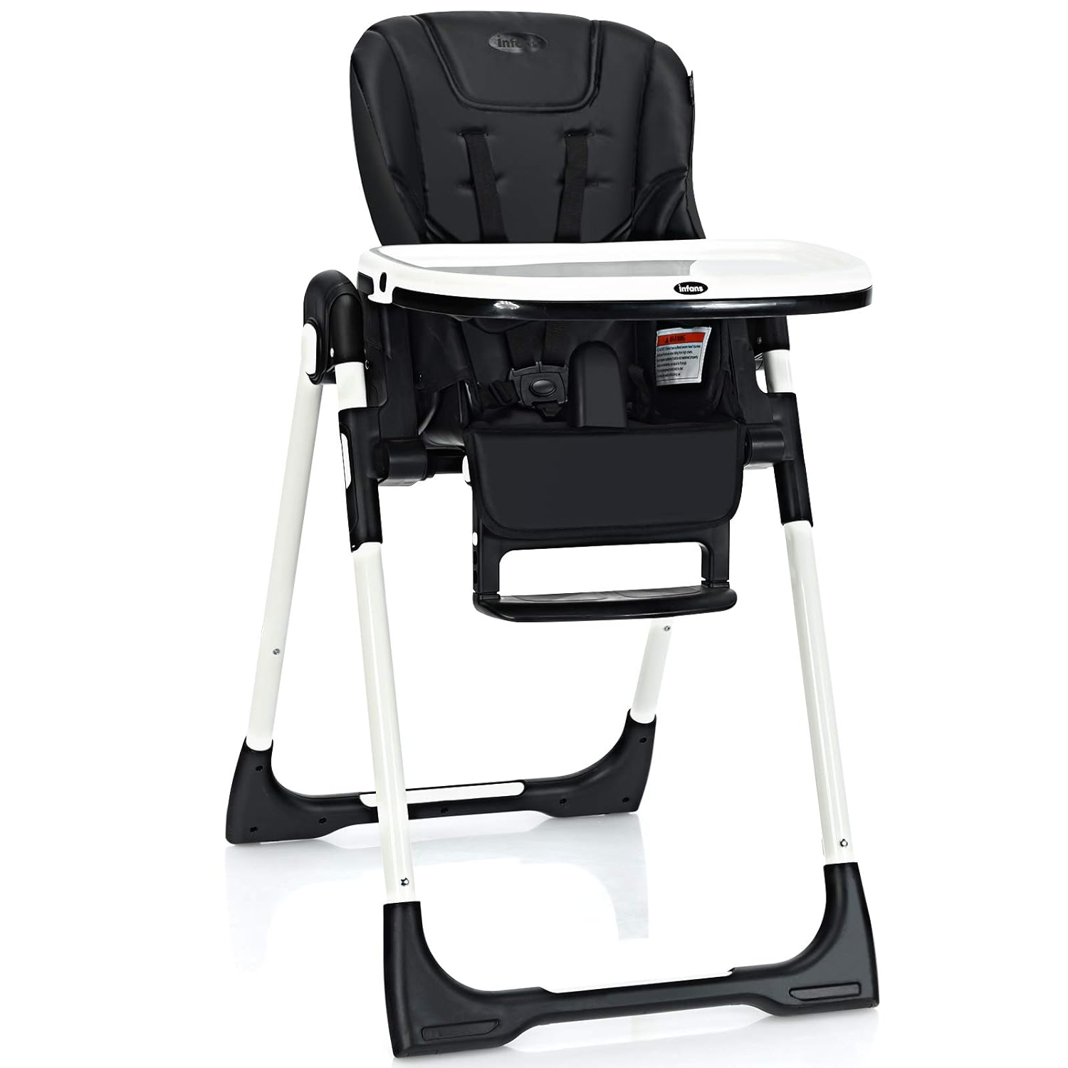 INFANS High Chair for Babies & Toddlers, Foldable Highchair with Multiple Adjust...