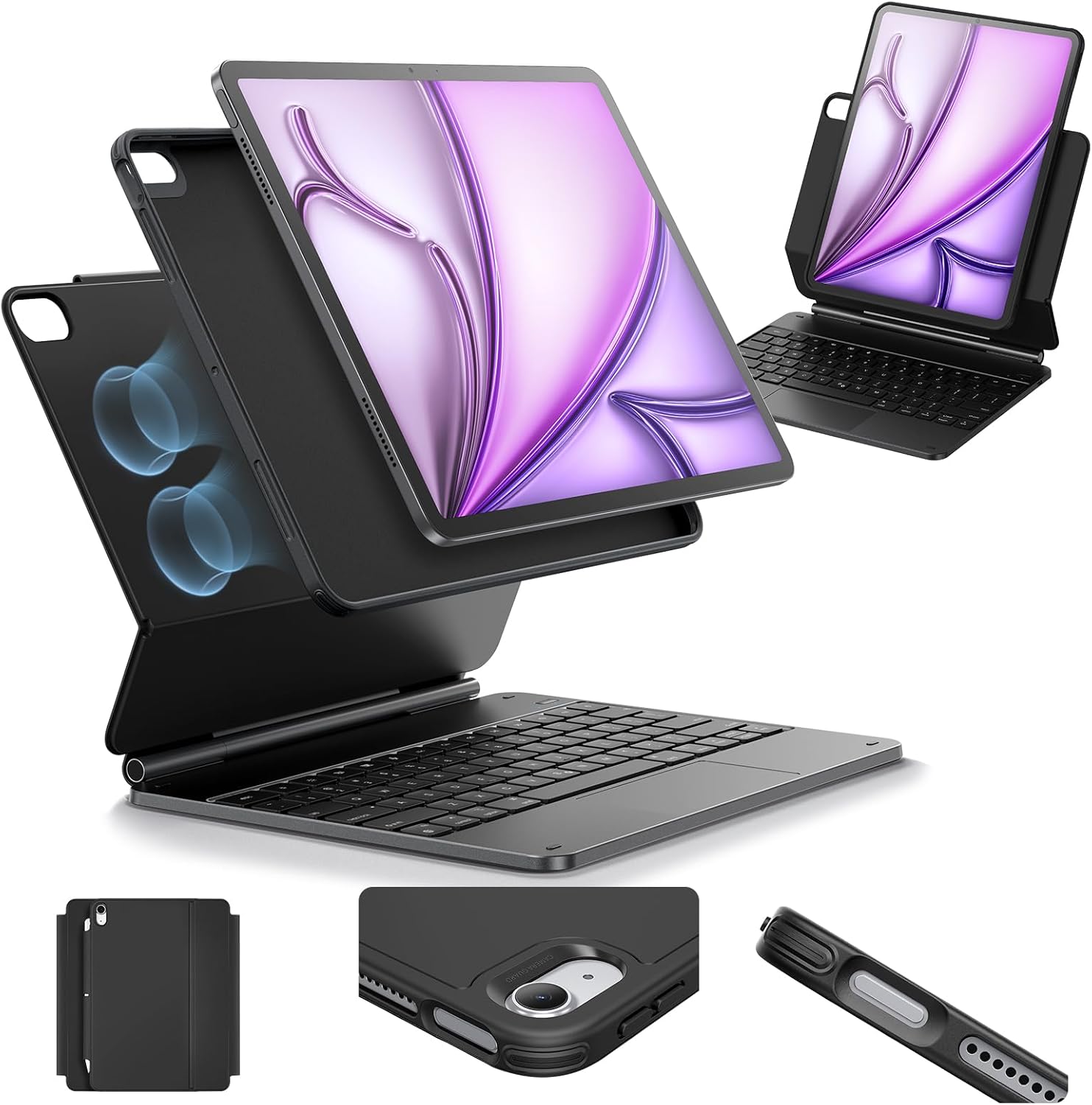 ESR iPad Air 13 Inch Keyboard (M2, 2024), iPad Air 13 Inch Case with Keyboard, E...