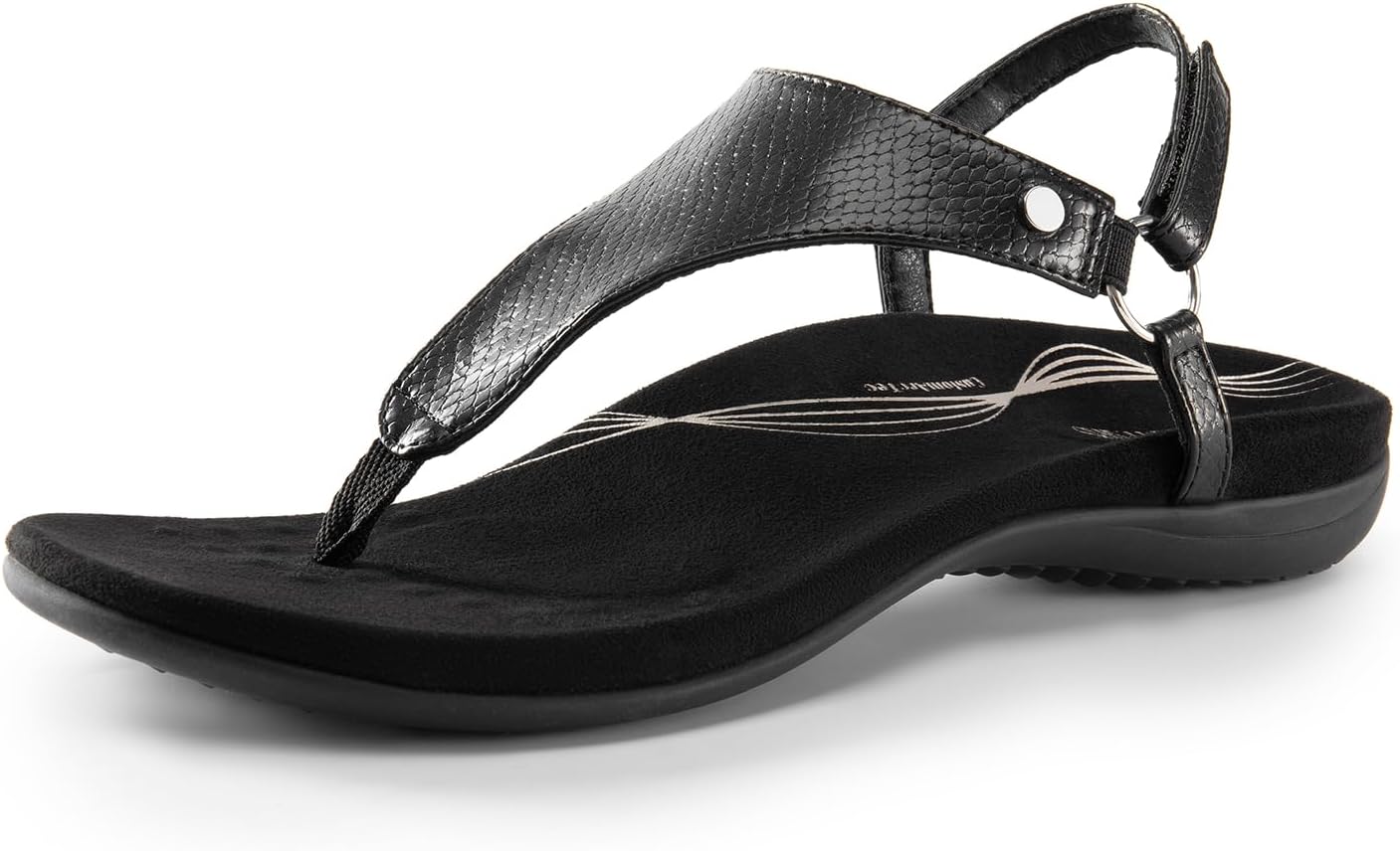 DREAM PAIRS Women's Flat Sandals Arch Support Orthopedic Comfortable Soft Cushio...