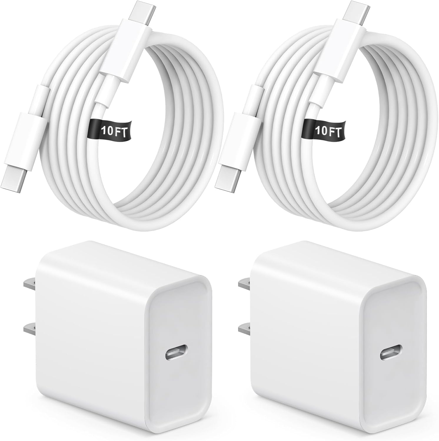 10FT iPhone 16 15 Charger Fast Charging USB C Charger Block Type C Chagrer Fast...
