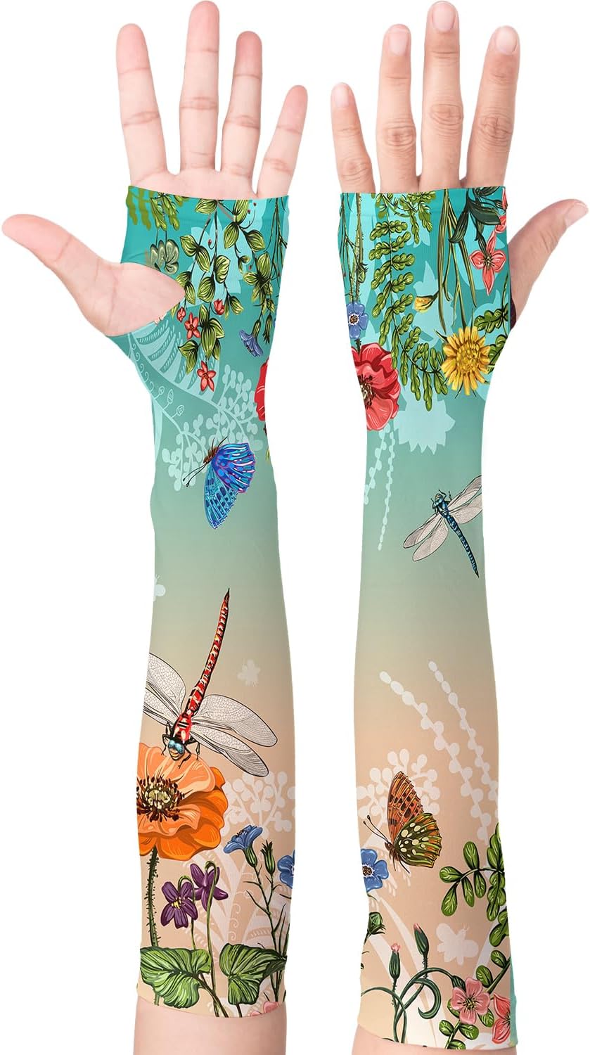 Gardening Sleeves for Women Farm Sun Protection Thorn Proof Cooling Arm Sleeves...