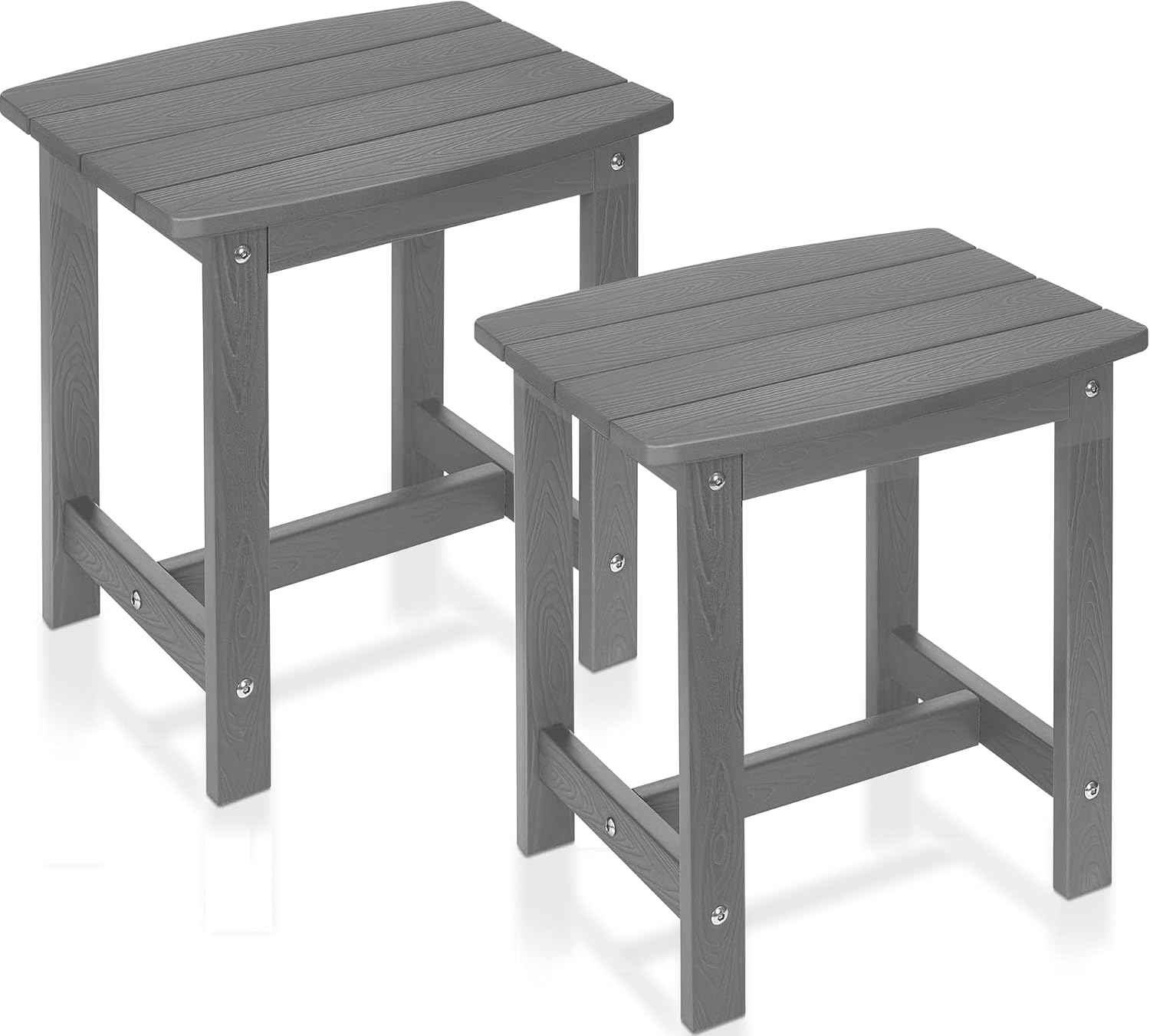 Y&M Outdoor Side Table, HIPS Adirondack Small Sing...