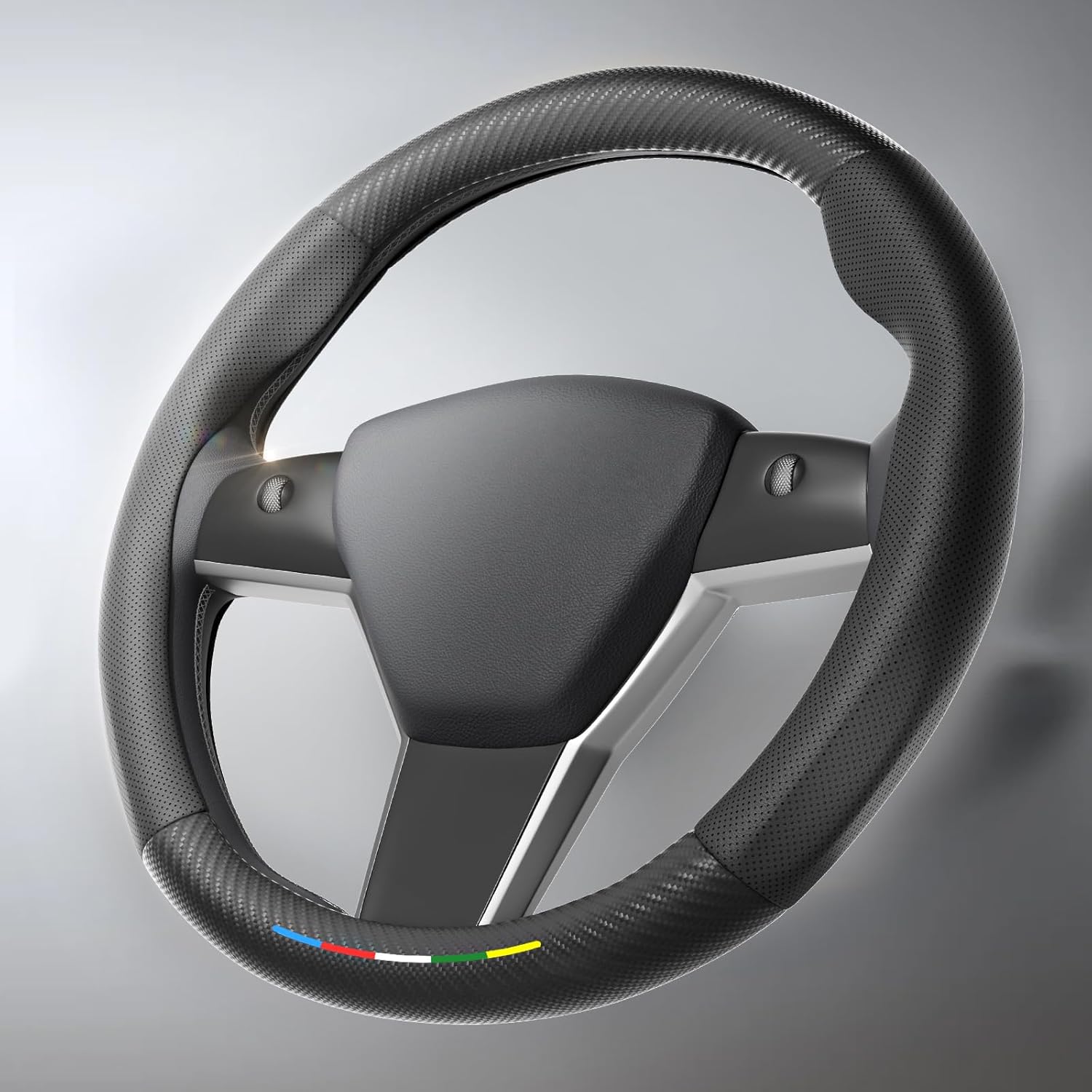2025 Car Steering Wheel Cover Compatible with Tesl...