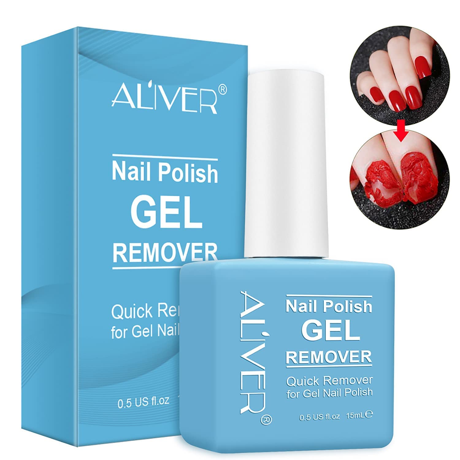 Gel Nail Polish Remover 1pcs, Professional Gel Polish Remover for Nails, No Need...