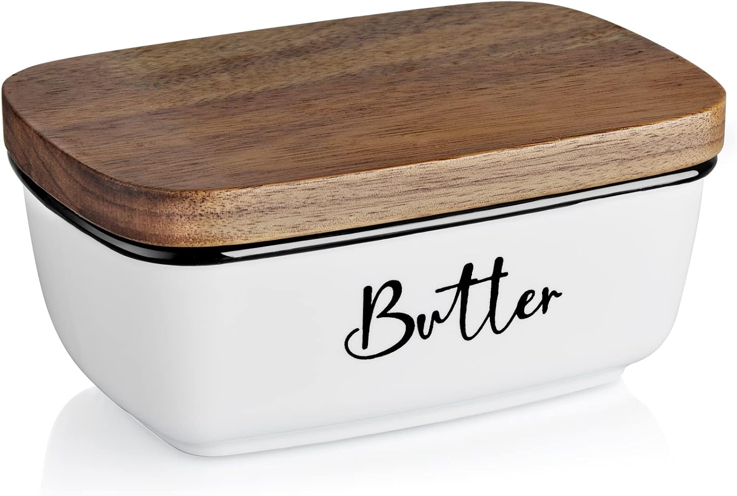 Butter Dish with Lid, ALELION Large Ceramic Butter...