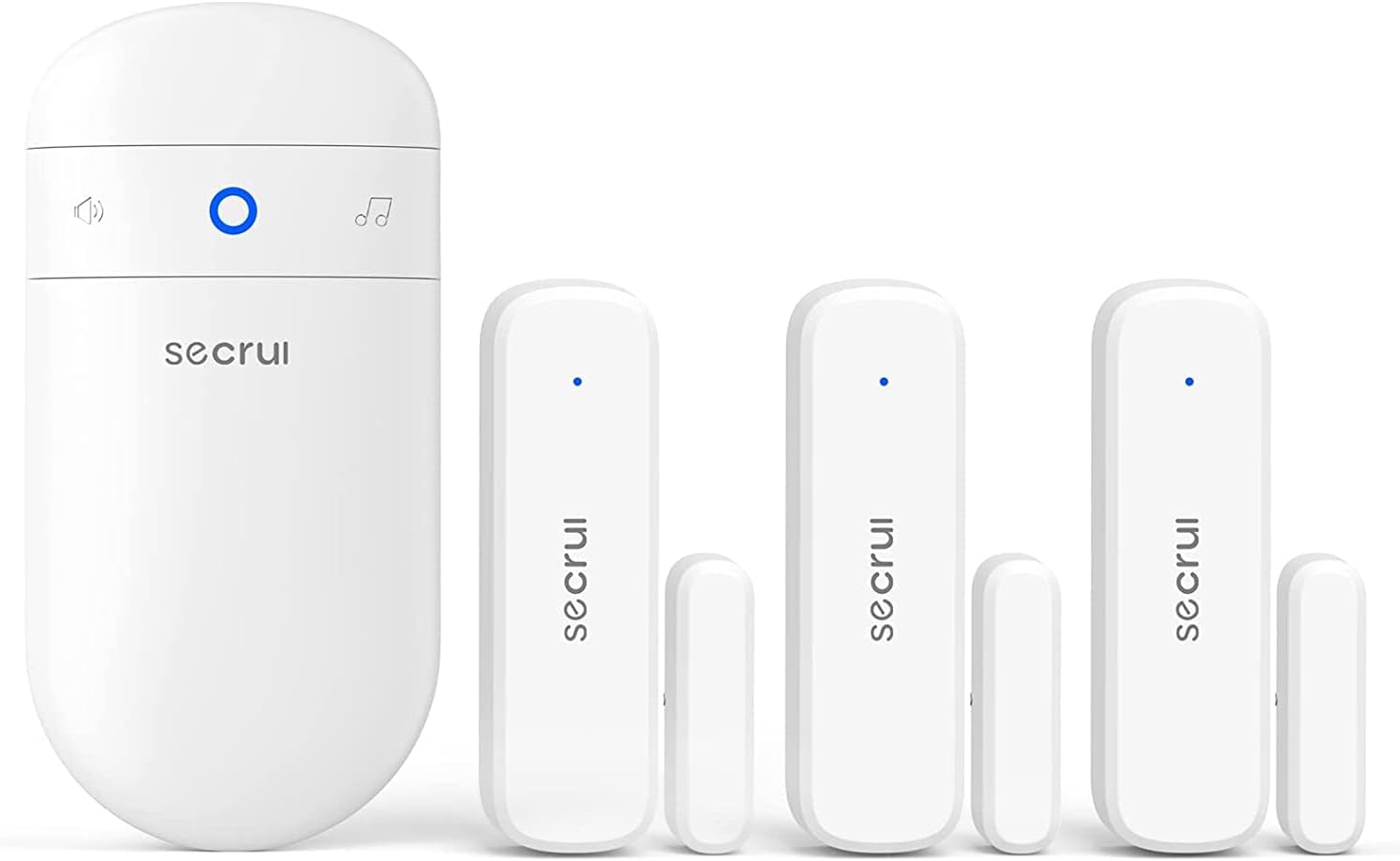 Wireless Door Open Sensor Alarm Chime, 400ft Operating Range 52 Chimes Volume wi...