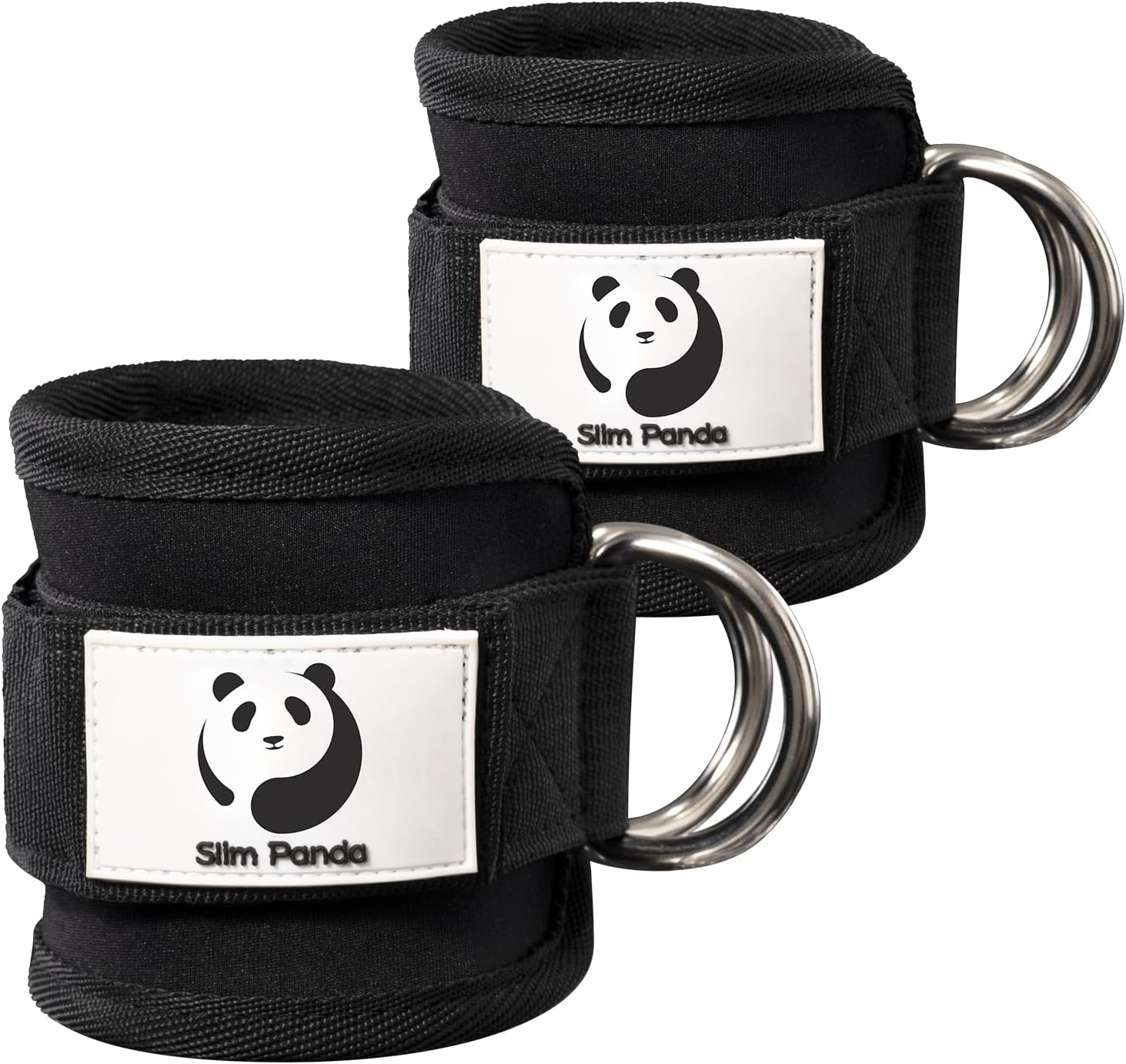 Slim Panda Ankle Strap for Cable Machine Attachments, Resistance Bands for Kickb...