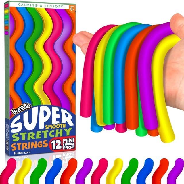 BUNMO Stretchy Strings - Sensory Toys for Toddlers - Stimulating & Addictive Sen...