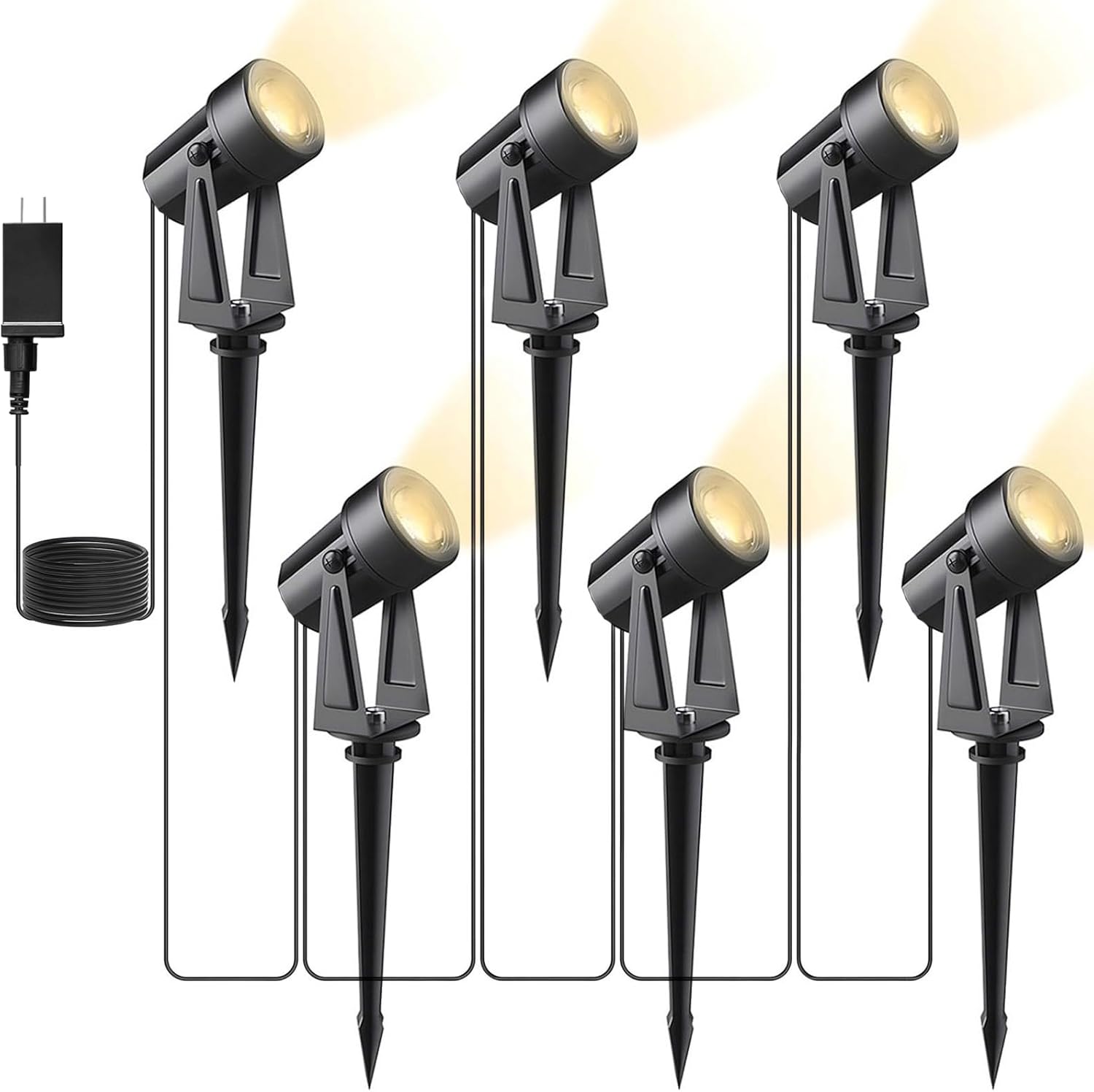 Svater Low Voltage Landscape Lighting Outdoor, 3W 250 LM Plug-in Outdoor Spotlig...