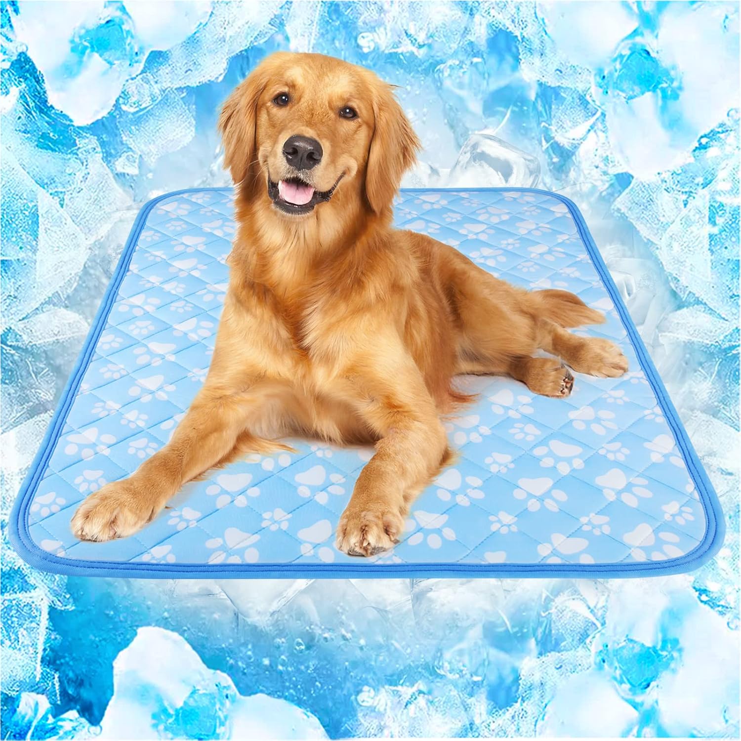 Rywell Upgrade Self-Cooling Mat for Dogs Extra Large, 44'' x 32'' - Endothermic...