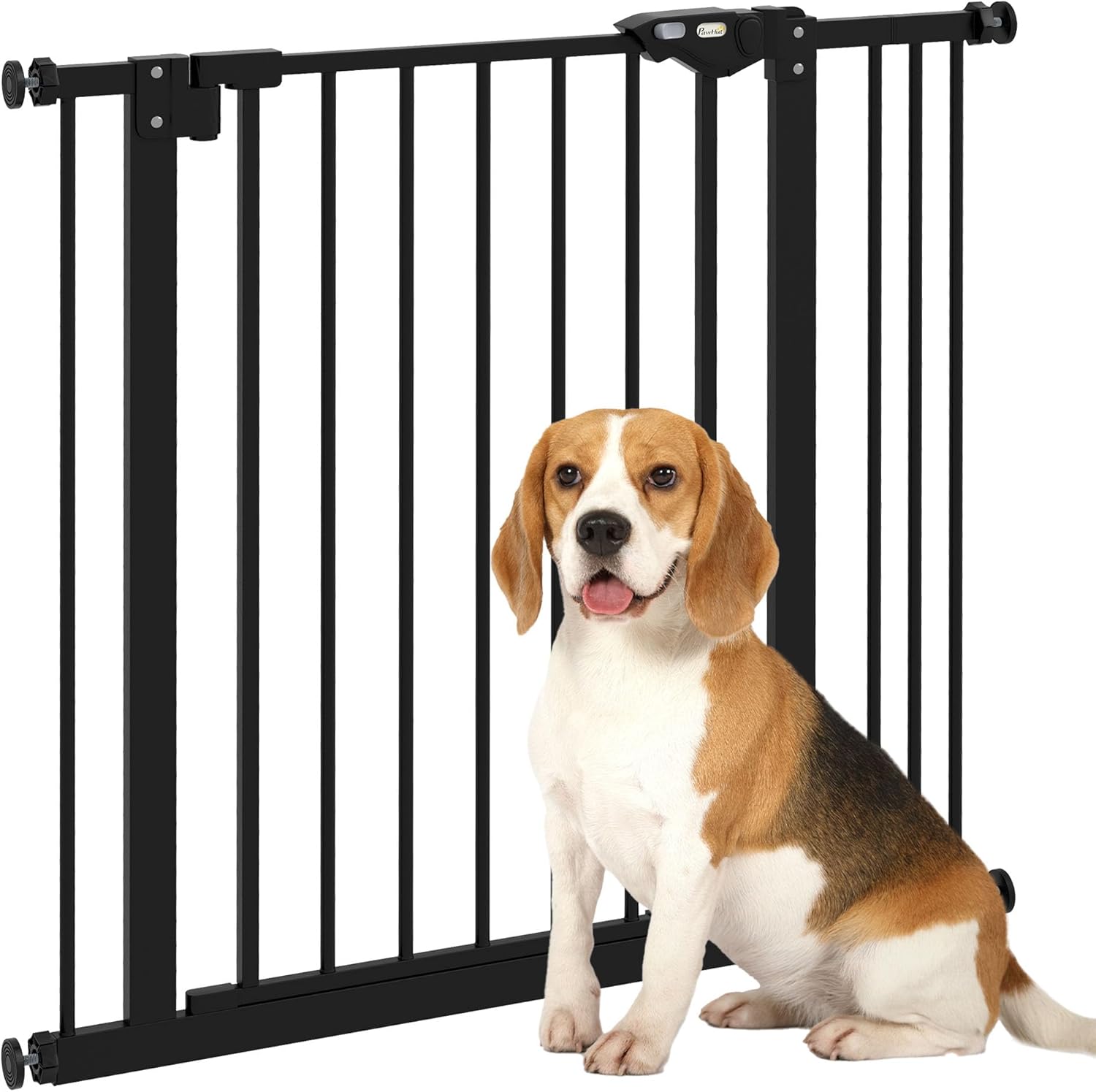PawHut Dog Gate Stair Gate Pressure Fit Pets Barrier Auto Close for Doorway Hall...