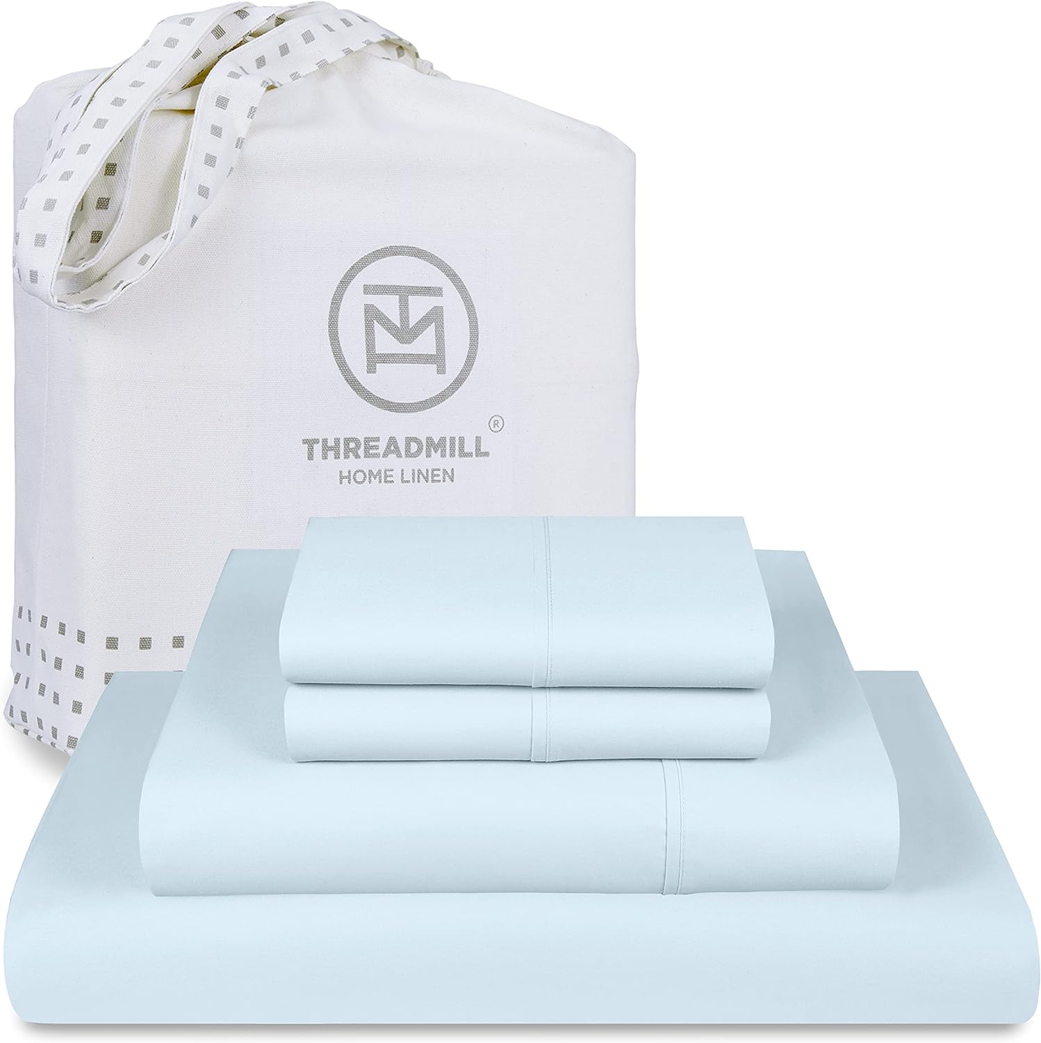 Threadmill California King Sheets, Certified American Supima Cotton Sheets, 1200...