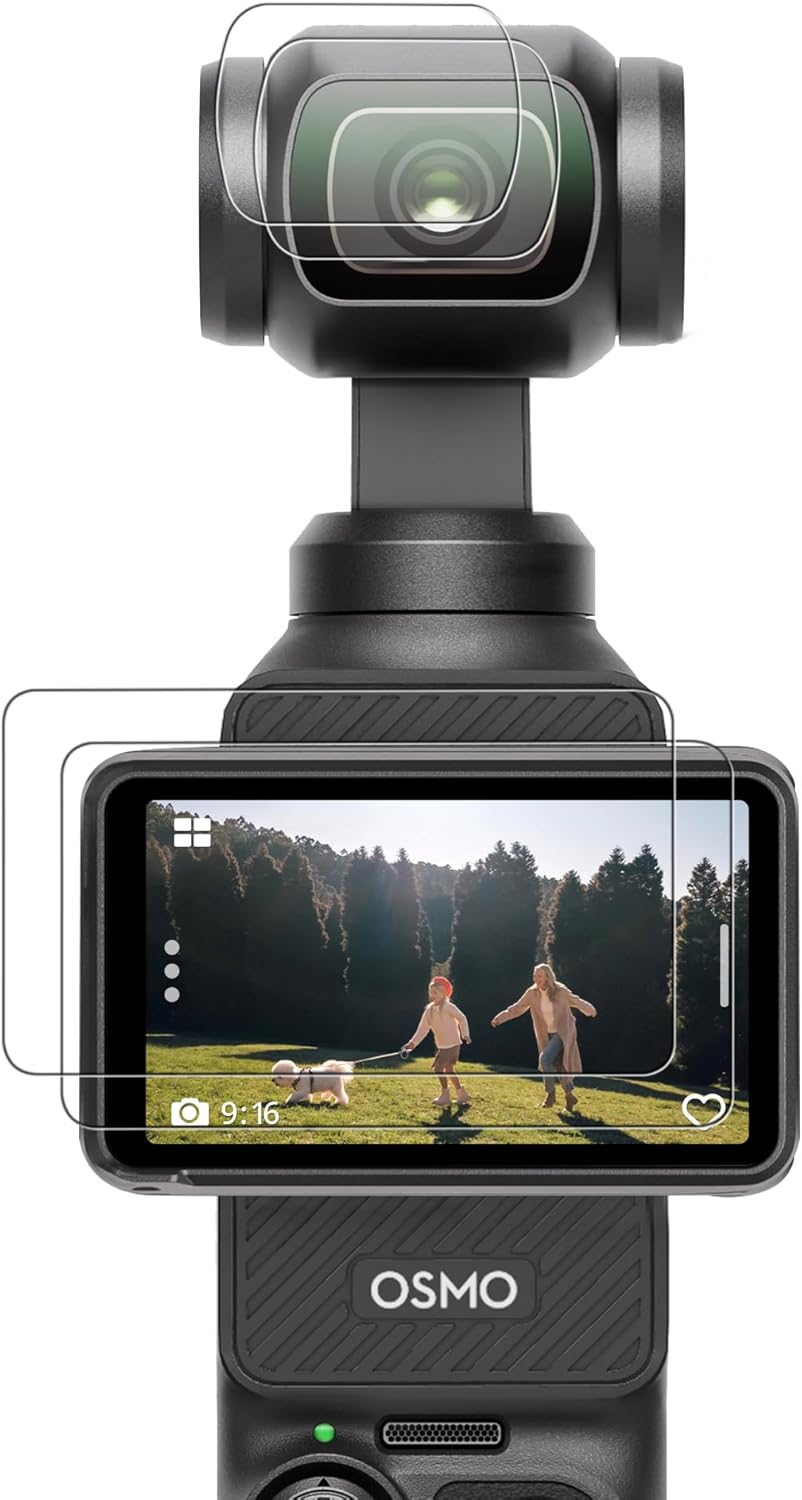 CYNOVA DJI Osmo Pocket 3 Screen Protector, Osmo Pocket 3 Lens Protector for DJI...