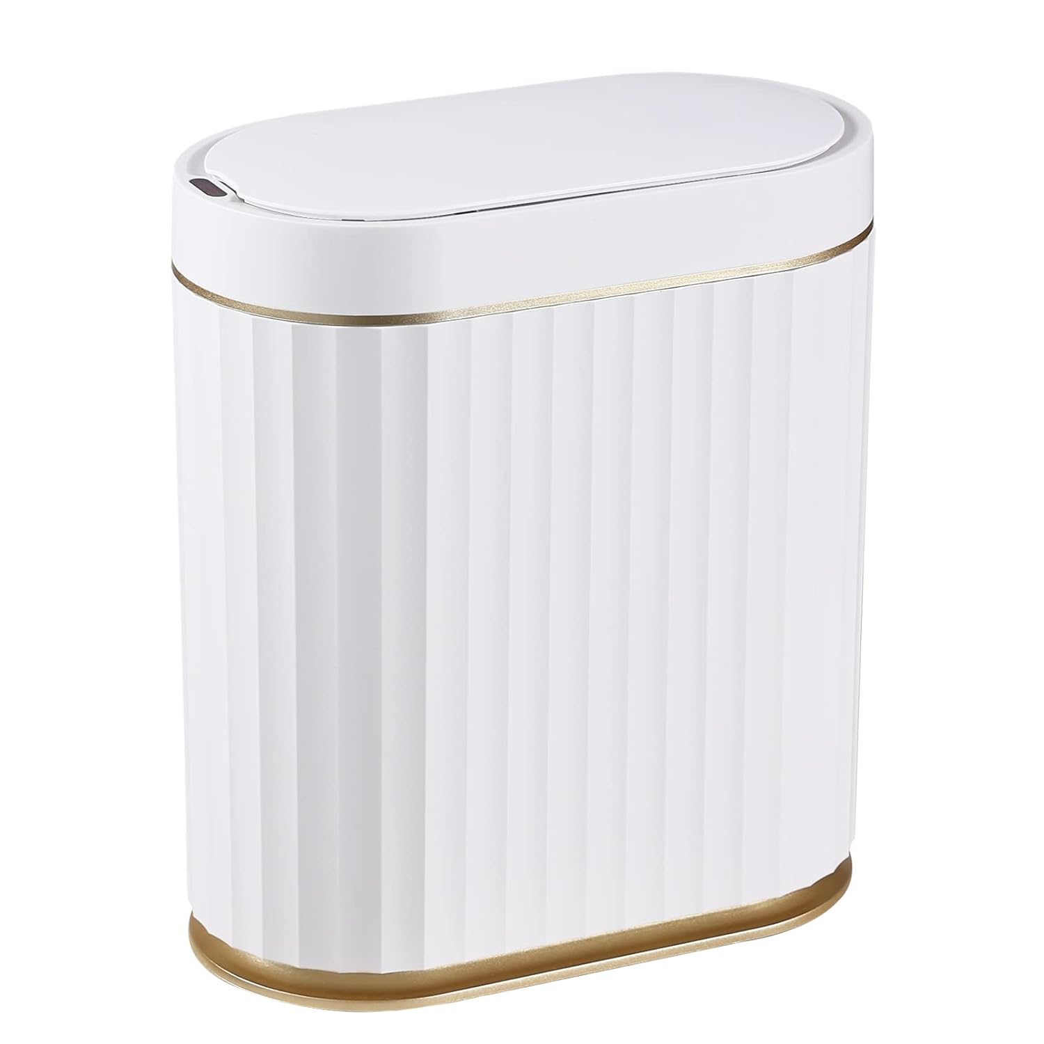ELPHECO Automatic Motion Sensor Trash Can - 2 Gallon Slimline for Bathroom, Bedr...
