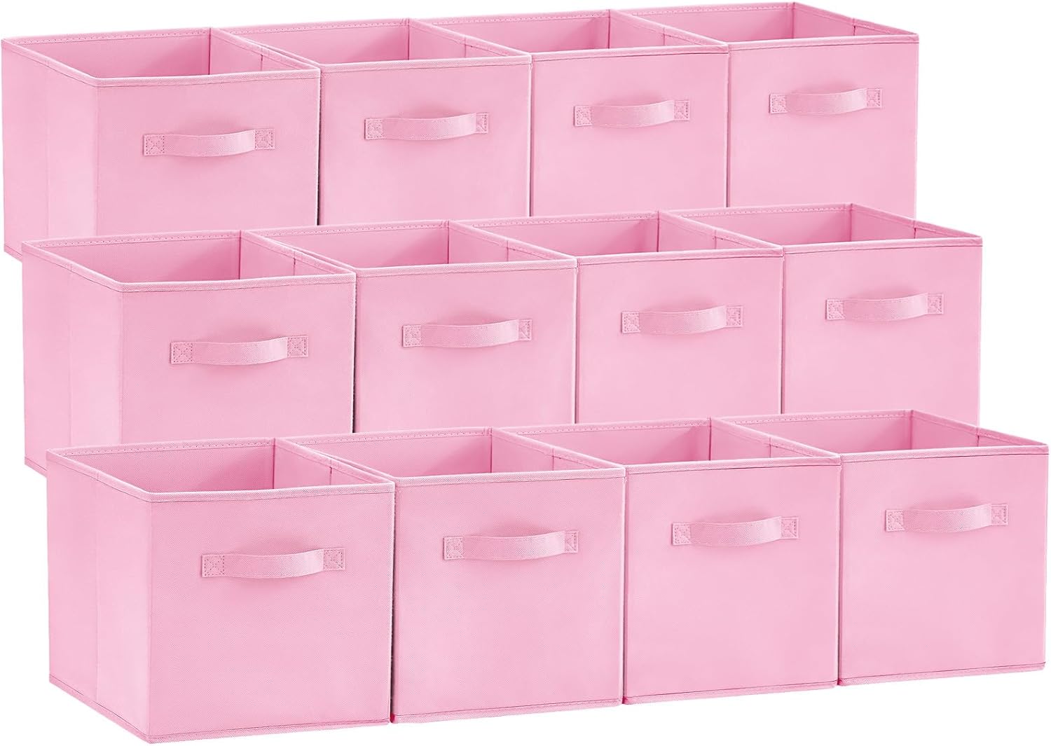 Lifewit 12 Packs Storage Cubes, 11 Inch Cube Storage Bins, Foldable Decorative F...