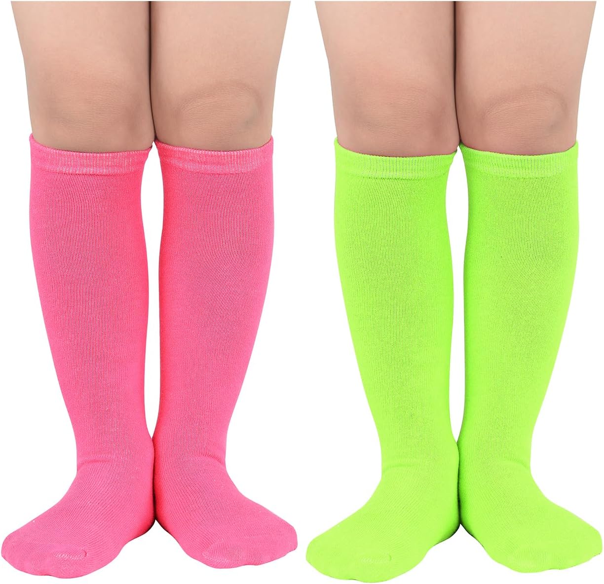 Zando Kids Soccer Baseball Football Softball Socks Cotton Girls Knee High Socks...