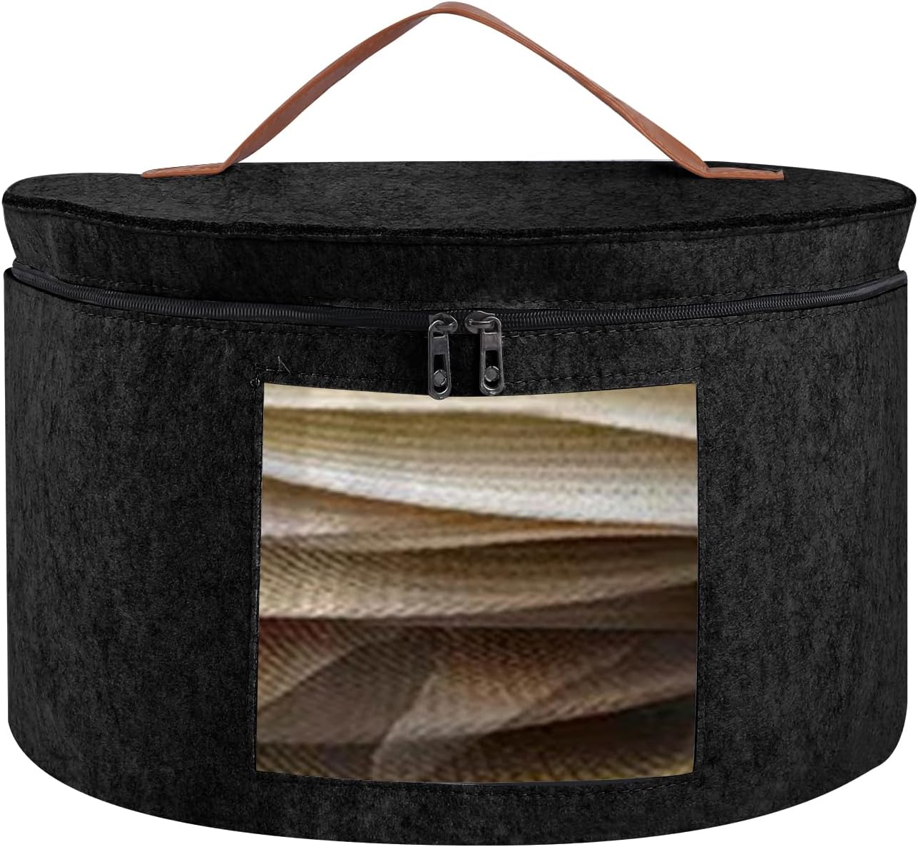 Hat Boxes for Women Storage & Men Hat Box Hat Storage Box - Large Hat Box With L...