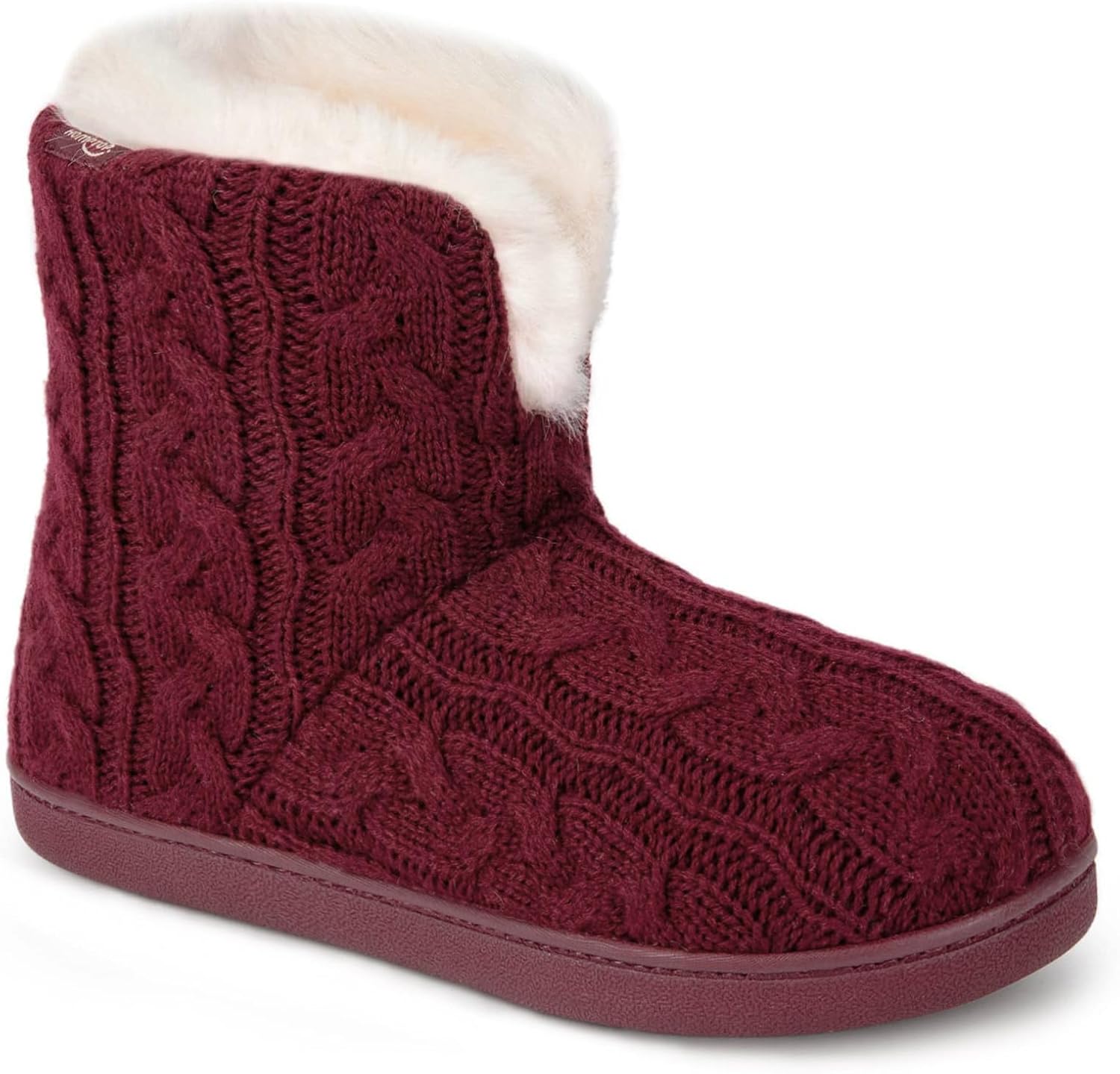 VeraCosy Women's Knit Bootie Slippers Fuzzy Warm Memory Foam Indoor House Shoes...