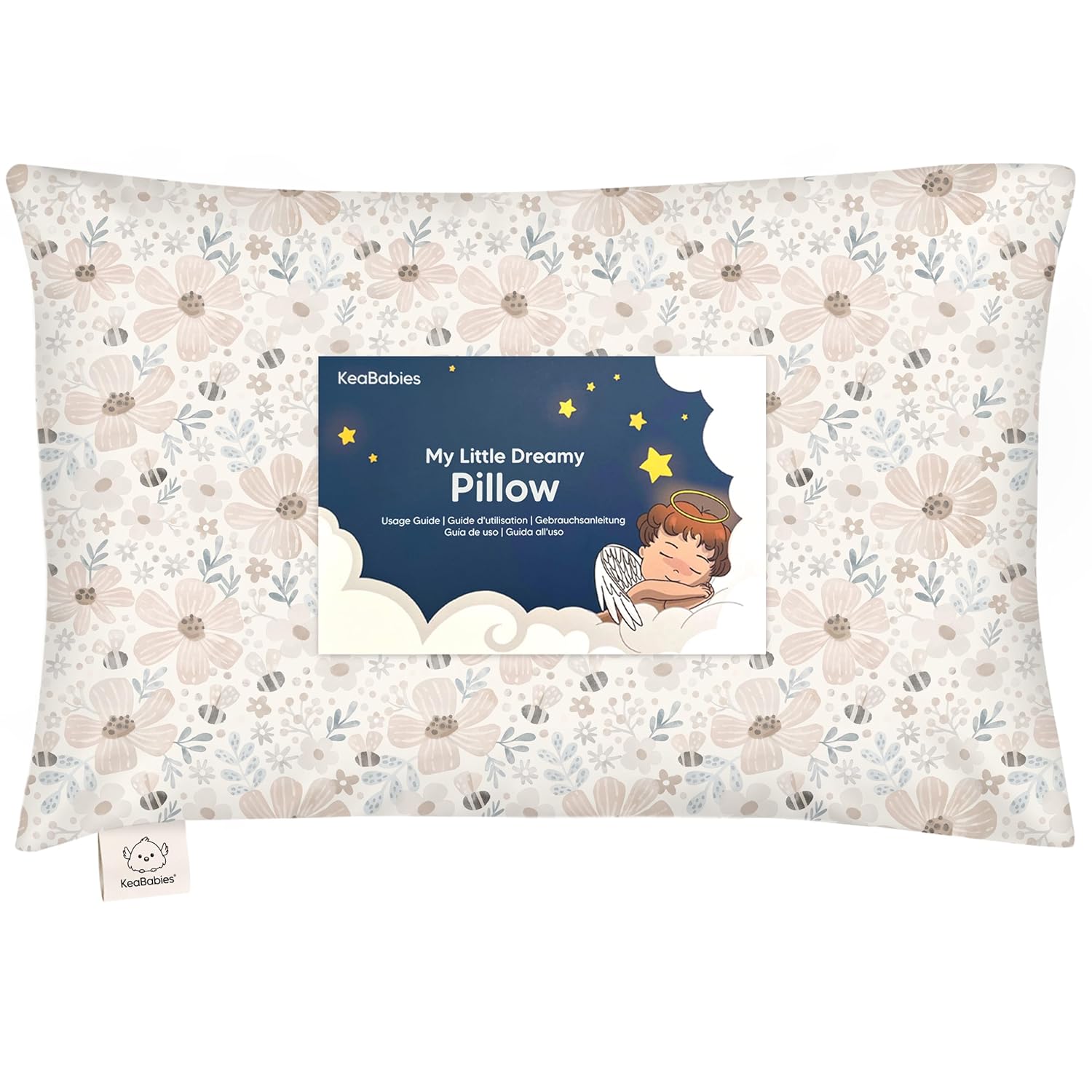 Toddler Pillow with Pillowcase - 13x18 My Little Dreamy Kids Travel Bed Pillows...