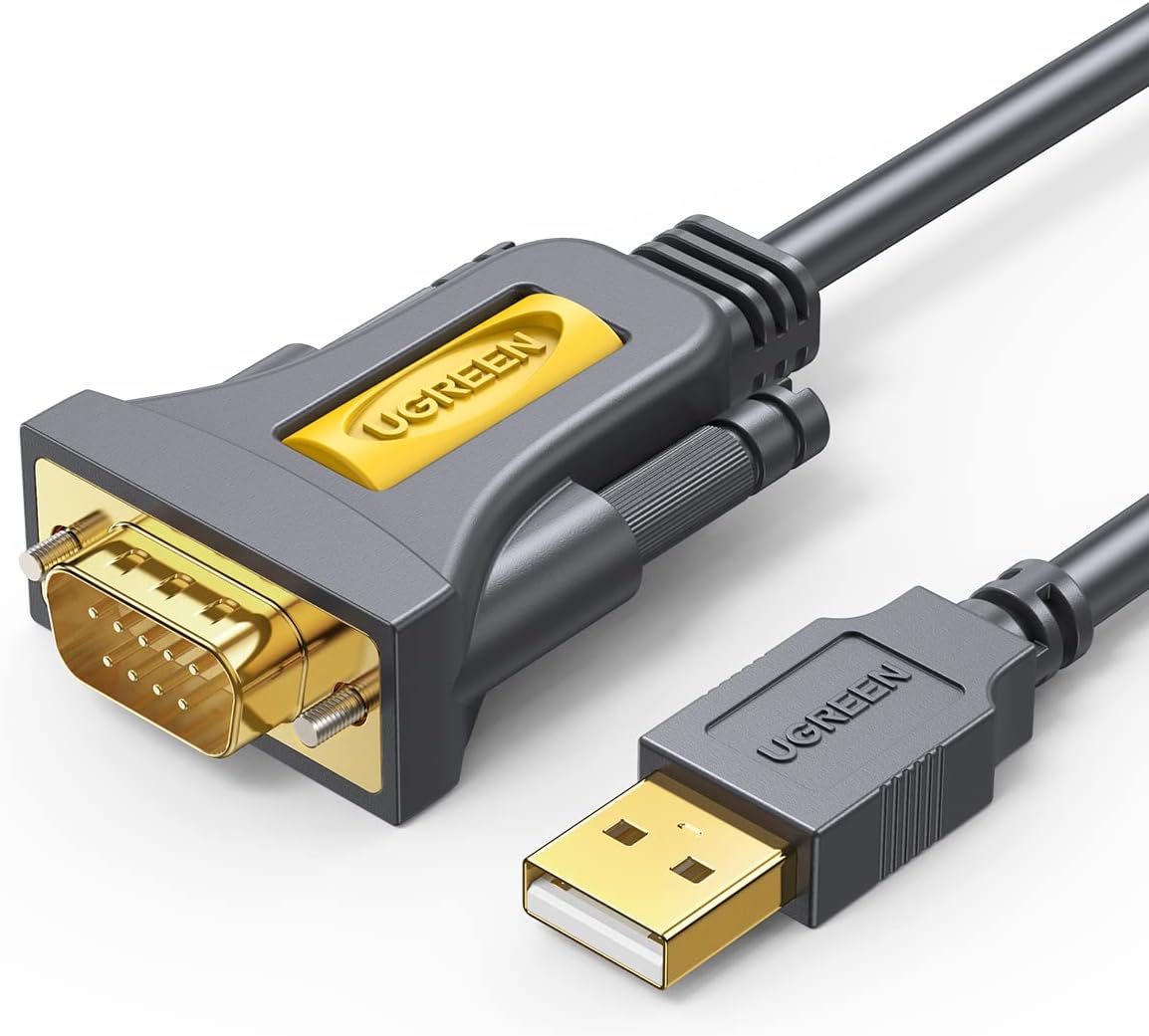 UGREEN USB Serial Cable USB to RS232 DB9 9 pin Converter Cable for Connecting Ci...