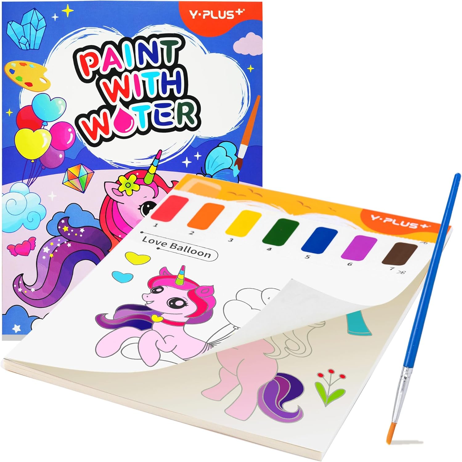 YPLUS Paint with Water Books for Toddlers, Art Craft Toys Watercolor Painting Pa...