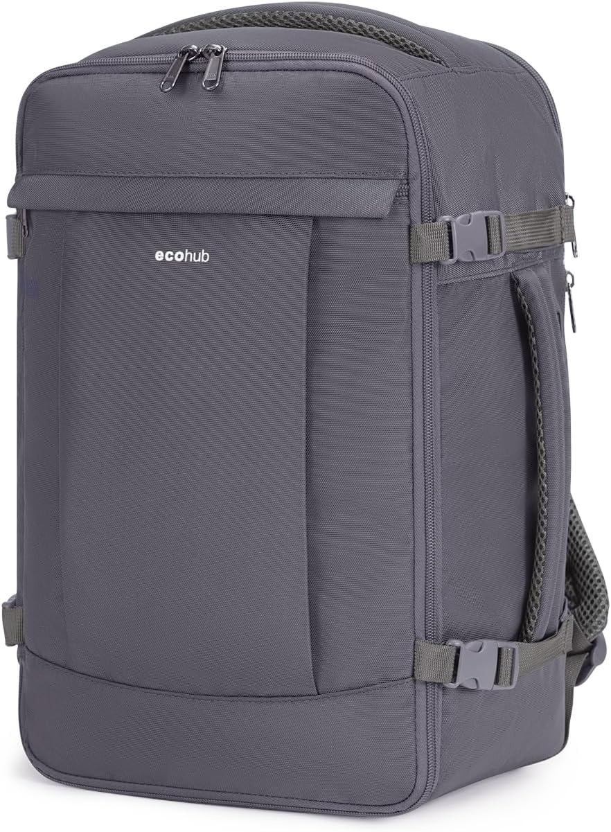 ECOHUB Ryanair Cabin Bags 40x20x25, 20L Anti-theft Underseat Carry On Travel Bac...