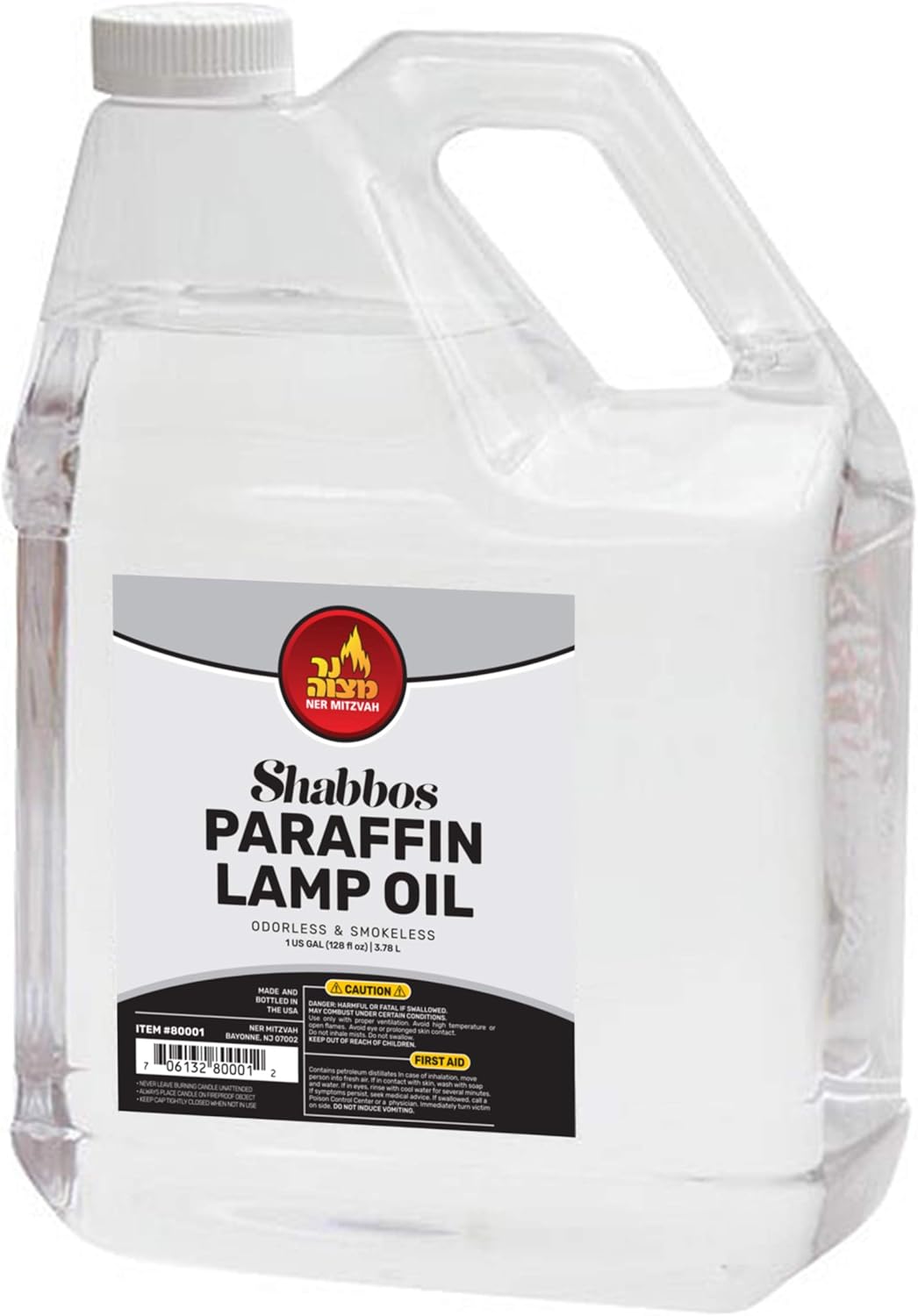 1 Gallon Paraffin Lamp Oil - Clear Smokeless, Odorless, Clean Burning Fuel for I...