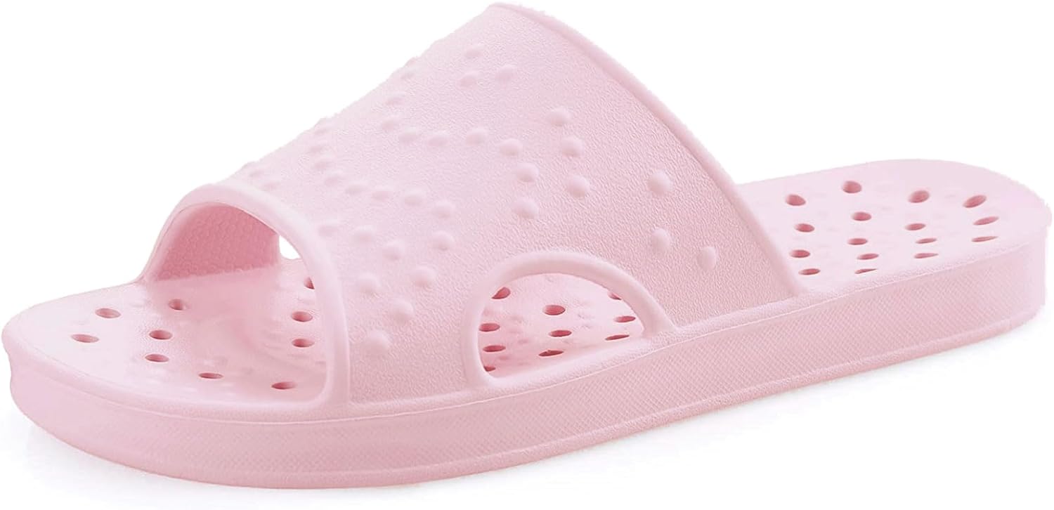 shevalues Shower Shoes for Women with Arch Support Quick Drying Pool Slides Ligh...