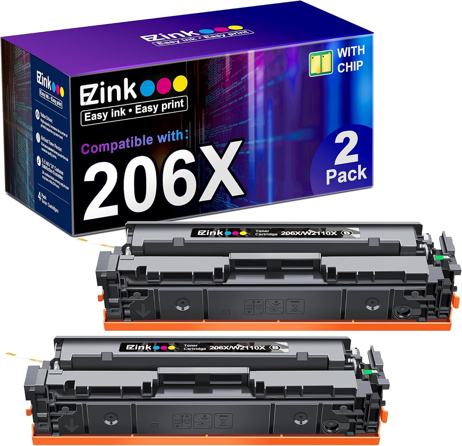 E-Z Ink Compatible Replacement for Toner Cartridge for HP 206X 206A Toner Cartri...