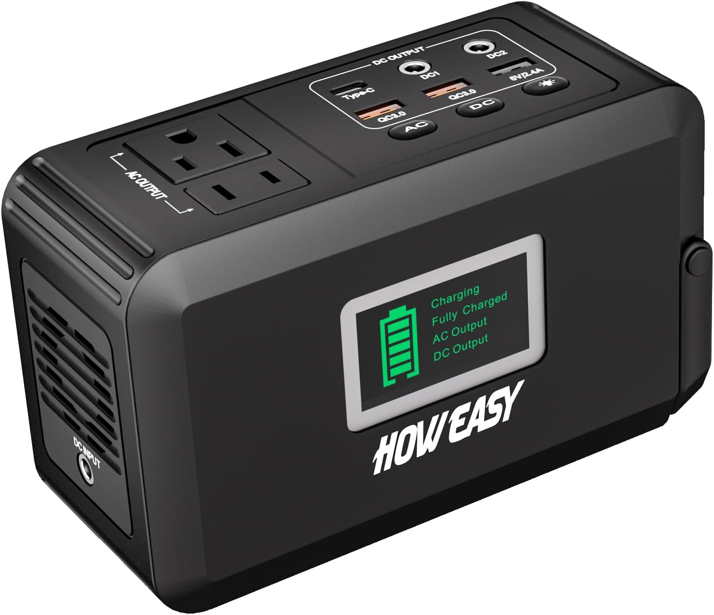 HOWEASY Portable Power Station, 24000mAh Camping Solar Generator, Portable Power...