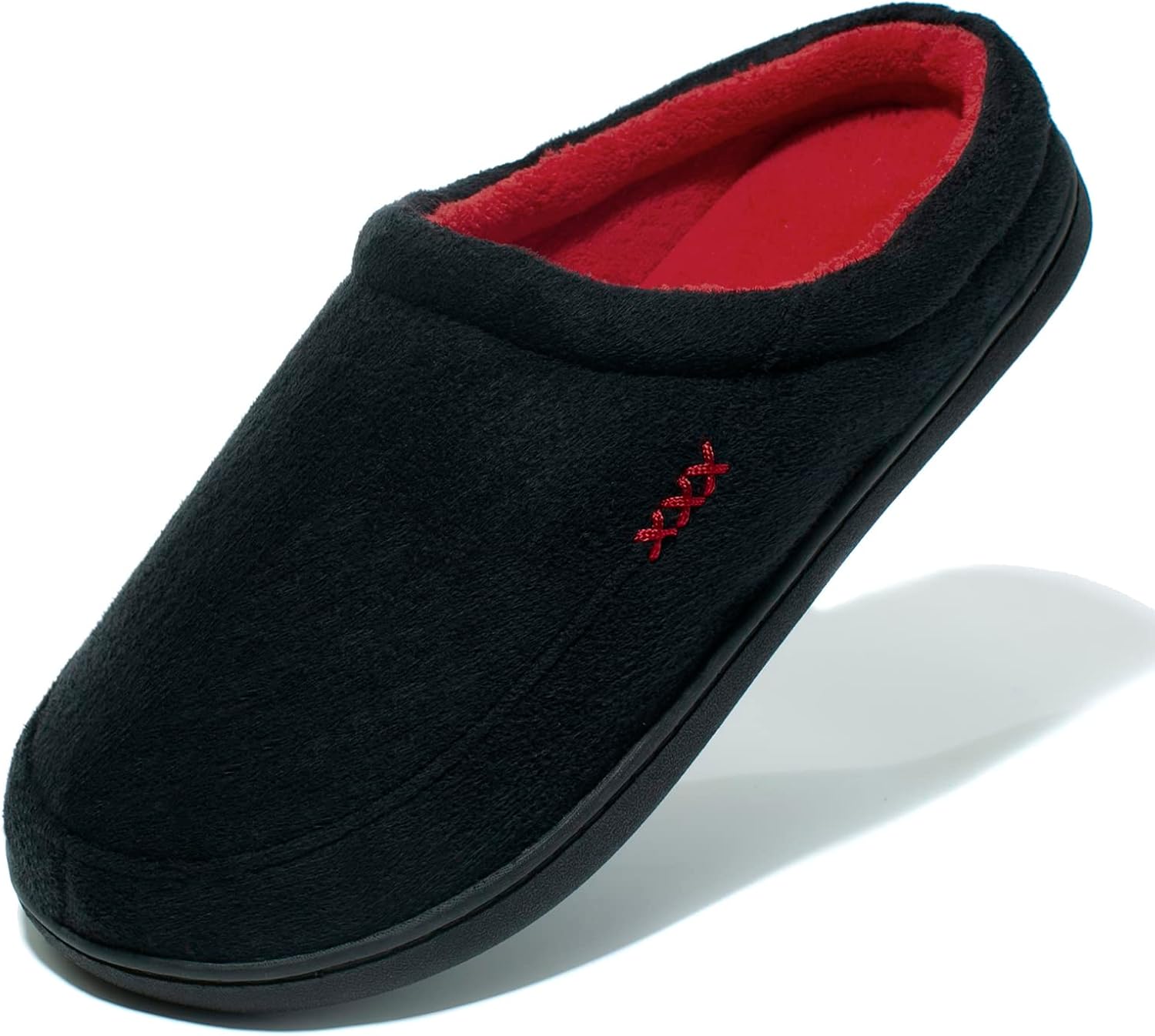 NewDenBer Men's Warm Memory Foam Slippers Soft Plush Fleece Lined Slip on Indoor...