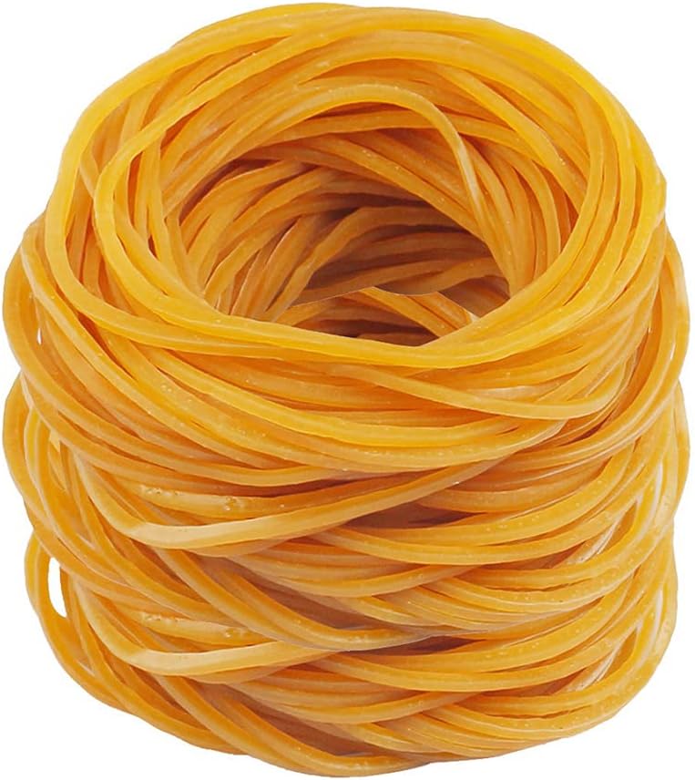600 PCS Elastic Bands, Yellow Strong Rubber Bands Size 38mm High Elasticity Rubb...