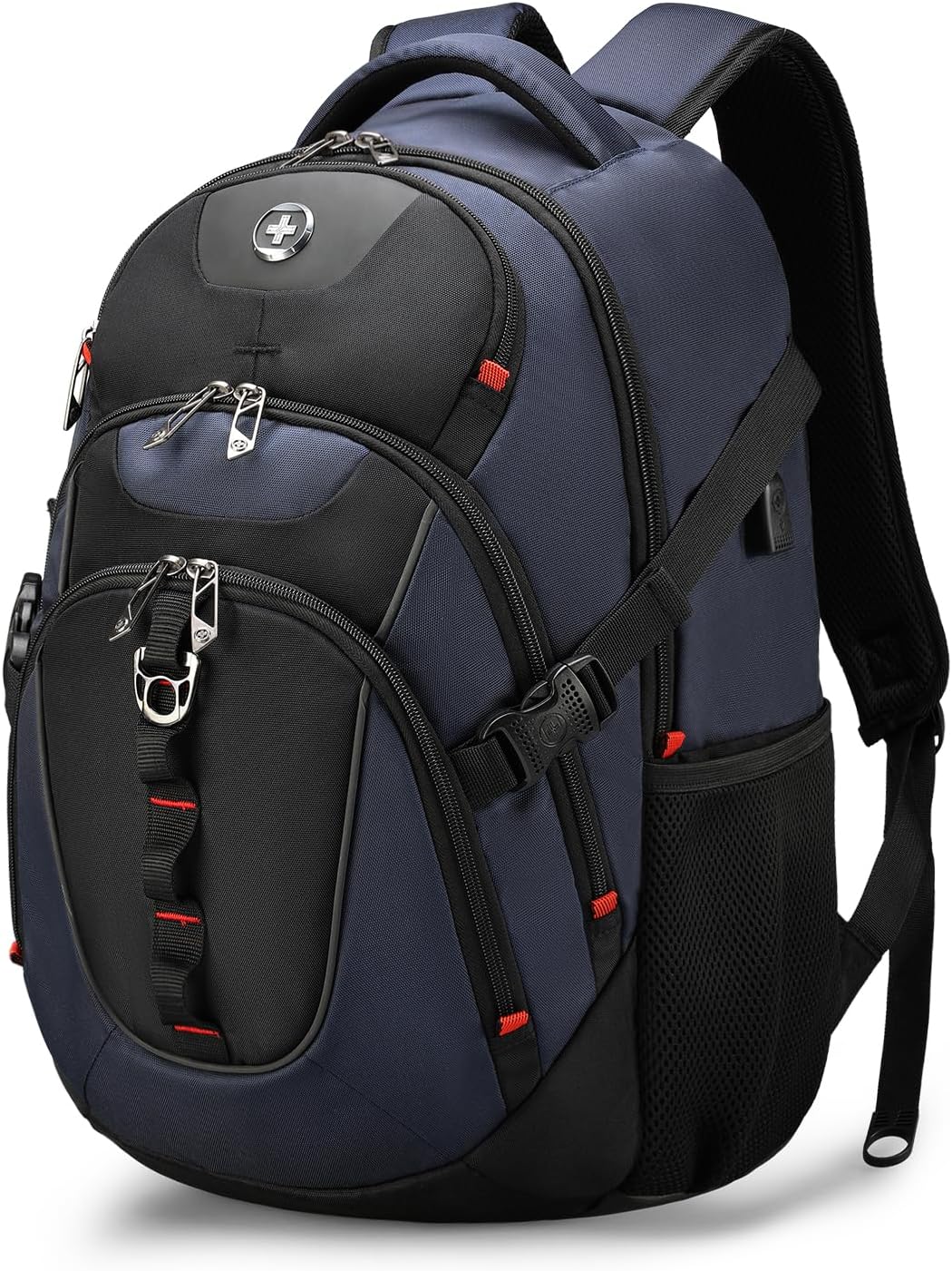 Swissdigital Design Business Laptop Backpack with Smart USB Charging Port, Trave...