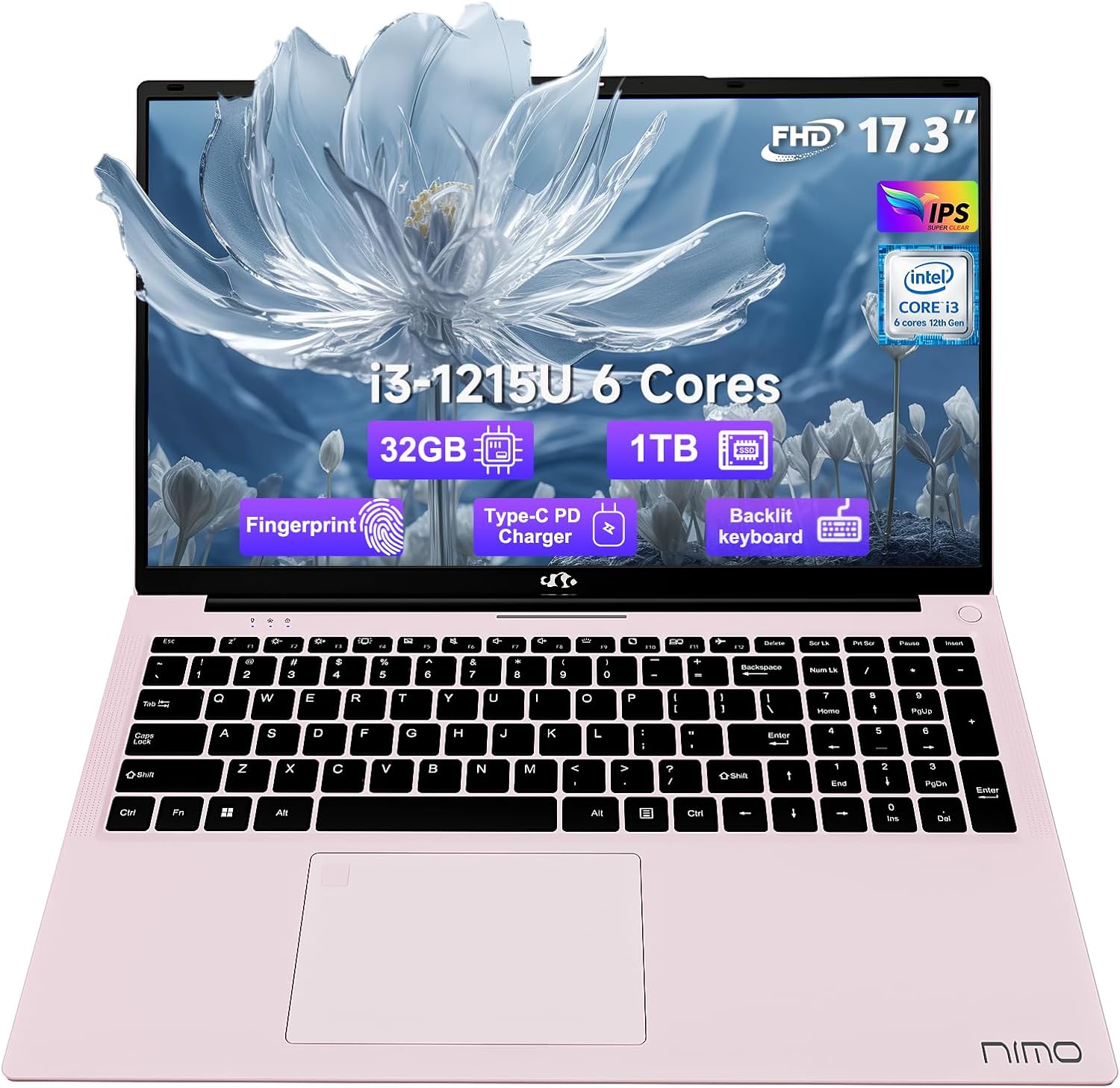 17.3" FHD-Laptop Business-Laptop, 32GB RAM 1TB SSD Intel 6 Cores i3-1215U(Beat i...