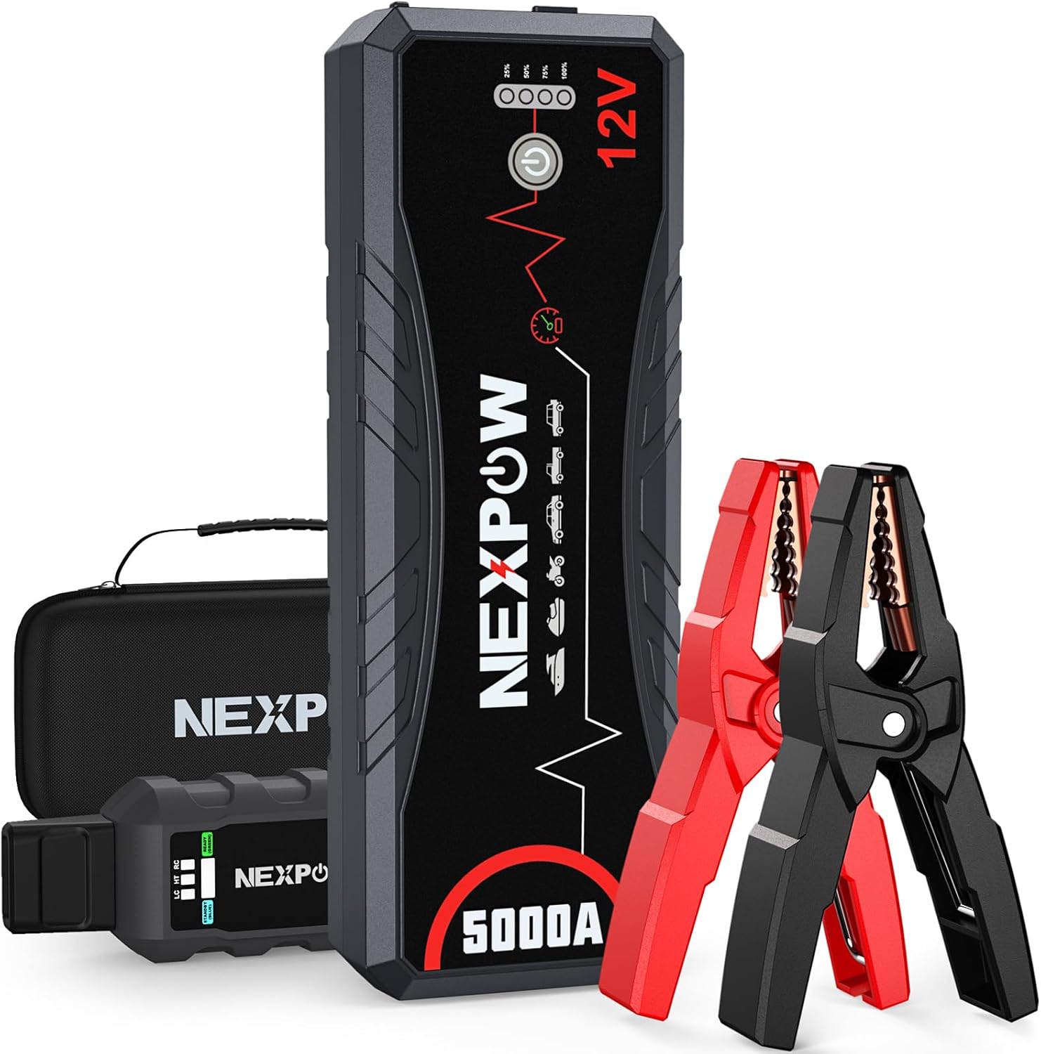 NEXPOW Car Jump Starter,Car Battery Jump Starter Pack 5000A Peak Q12 for All Gas...