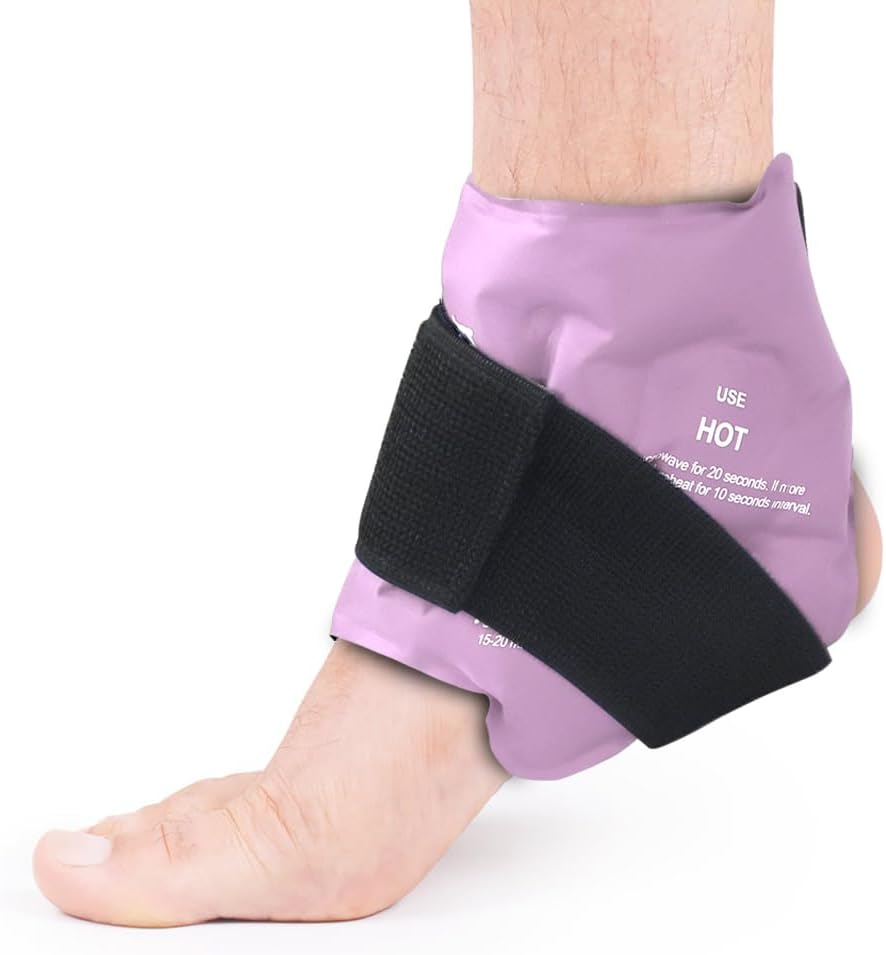 NEWGO Ankle Ice Pack Wrap for Swelling, Ice Pack for Ankle Injuires Reusable, An...