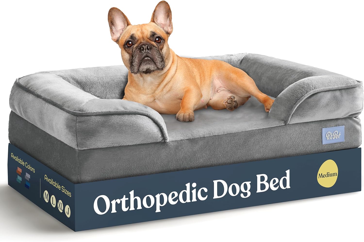 Orthopedic Sofa Dog Bed - Ultra Comfortable Dog Beds for Medium Dogs - Breathabl...