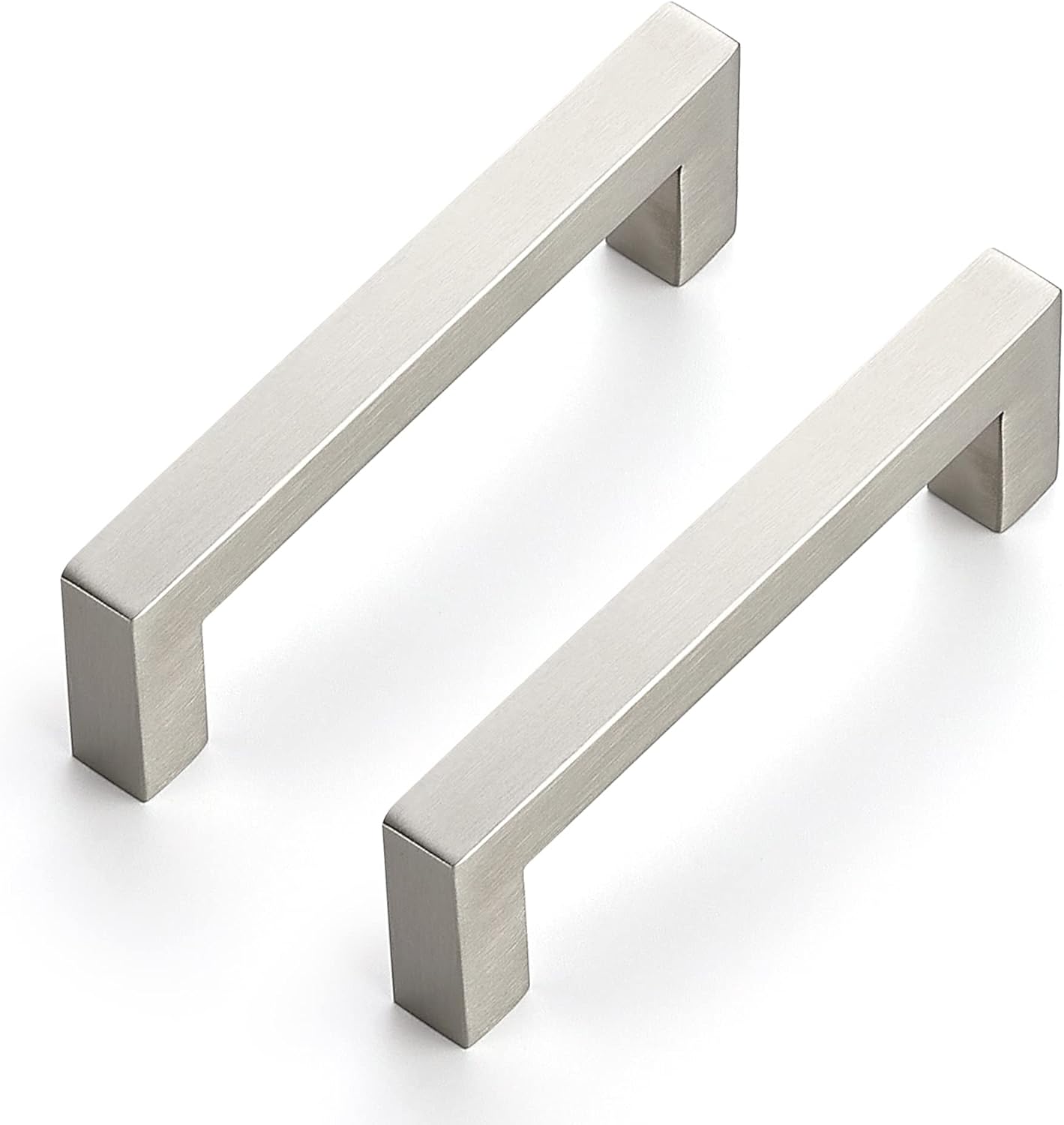 Ravinte 32 Pack 4 Inch Kitchen Square Cabinet Handles Satin Nickel Cabinet Pulls...