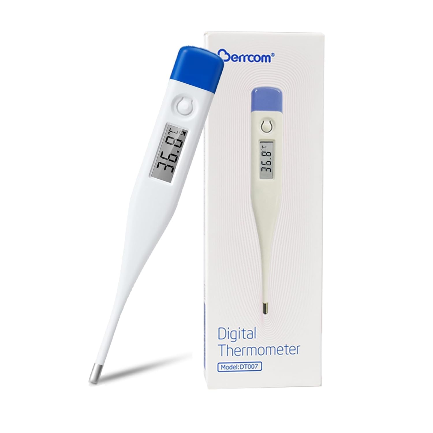 Berrcom Digital Thermometer for Adults and Kids Oral and Underarm Thermometer Re...