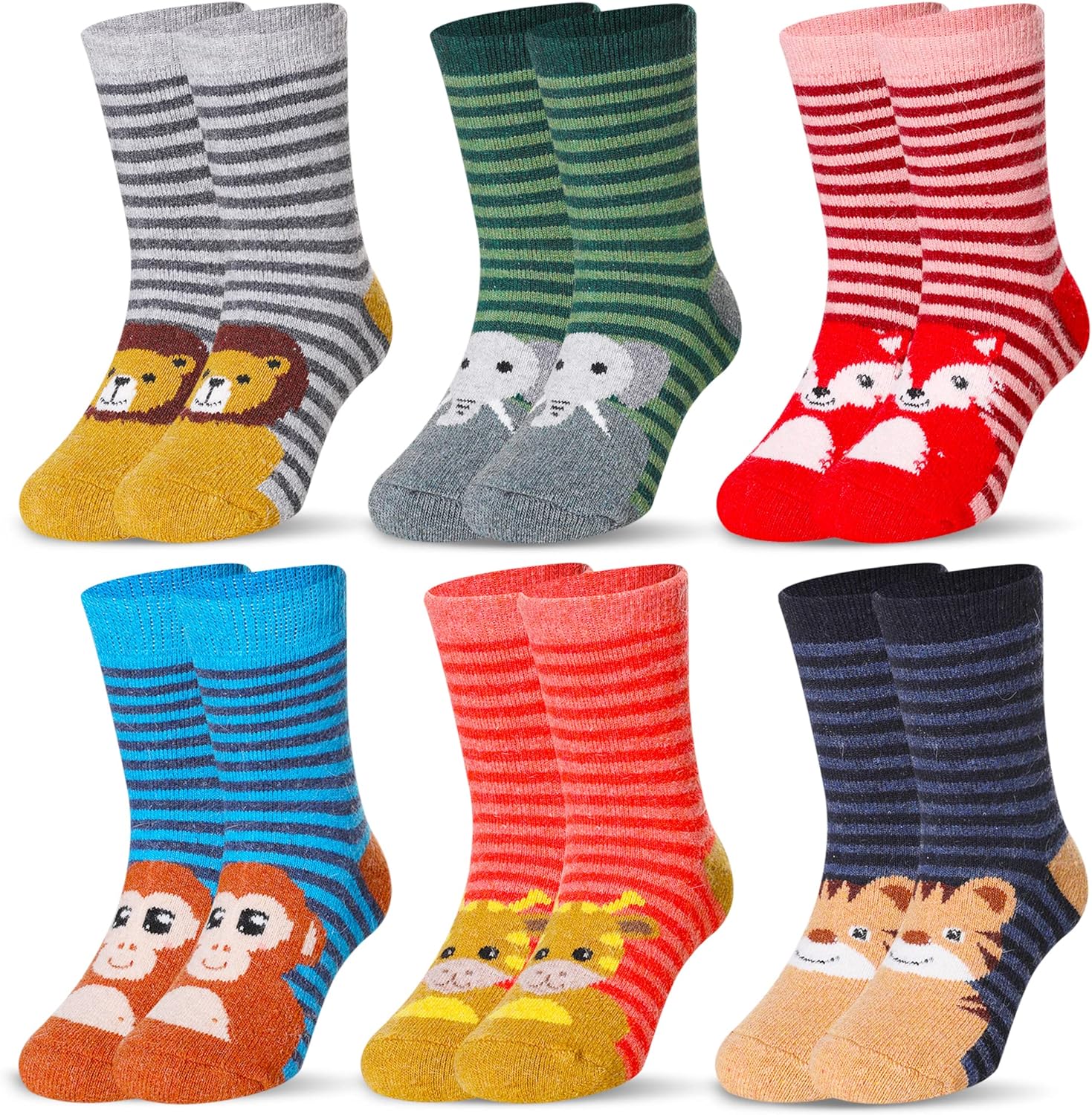 Eocom Kids Wool Socks For Boys Girls Warm Hiking Thermal Winter Cozy Soft Thick...