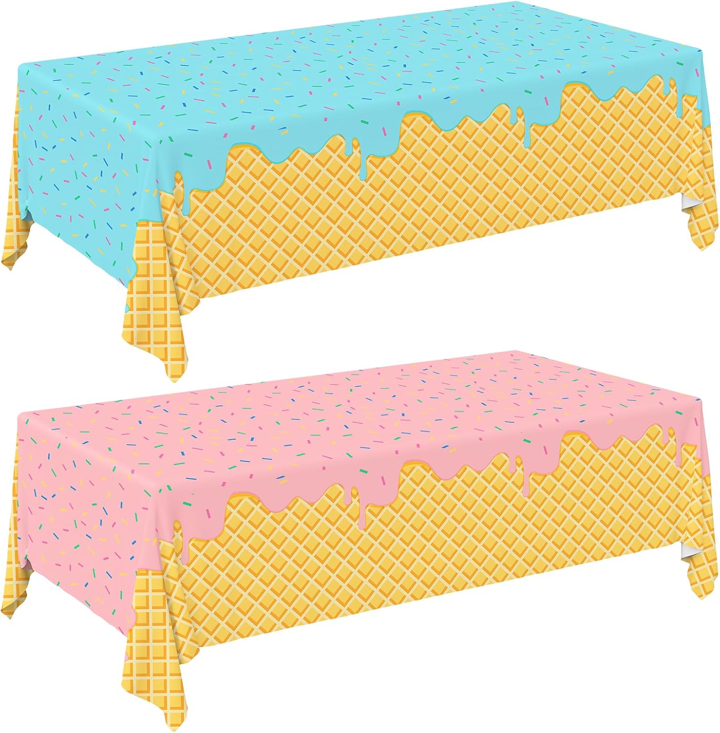 Gatherfun Ice Cream Party Supplies: 2-Pack Ice Cream Birthday Party Decorations,...