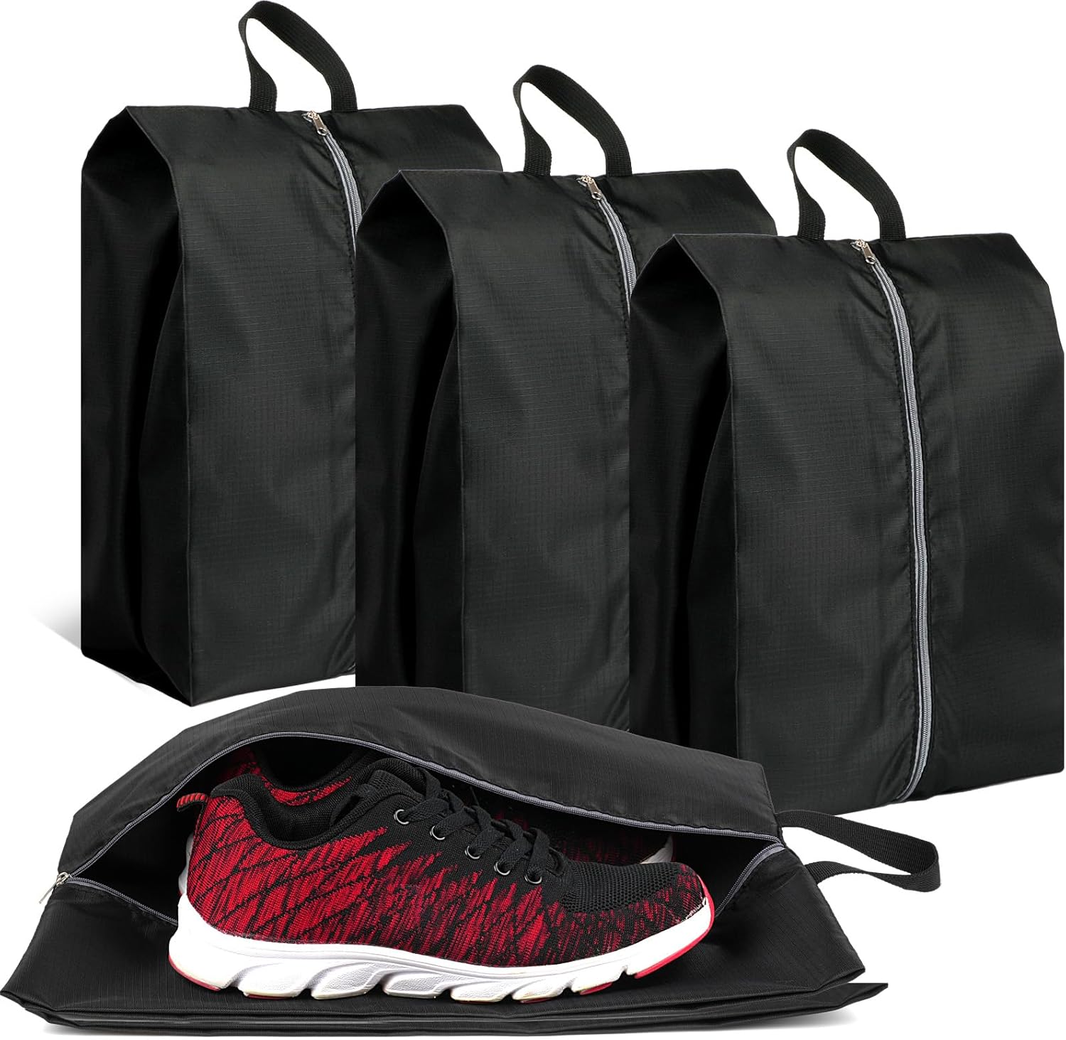 Shoe Bags for Travel, Set of 4 Pack Shoe Travel Bags for Packing, Large Waterpro...