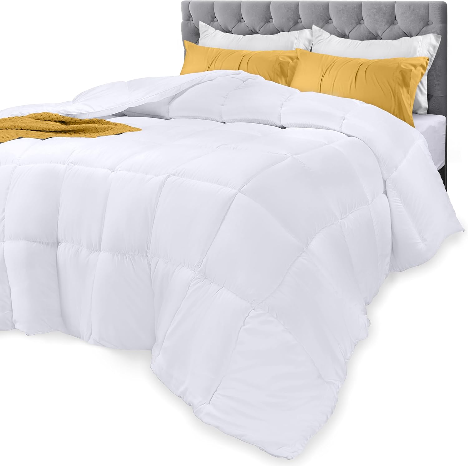 Utopia Bedding Comforters Full Size, All Season Duvet Insert, Down Alternative B...